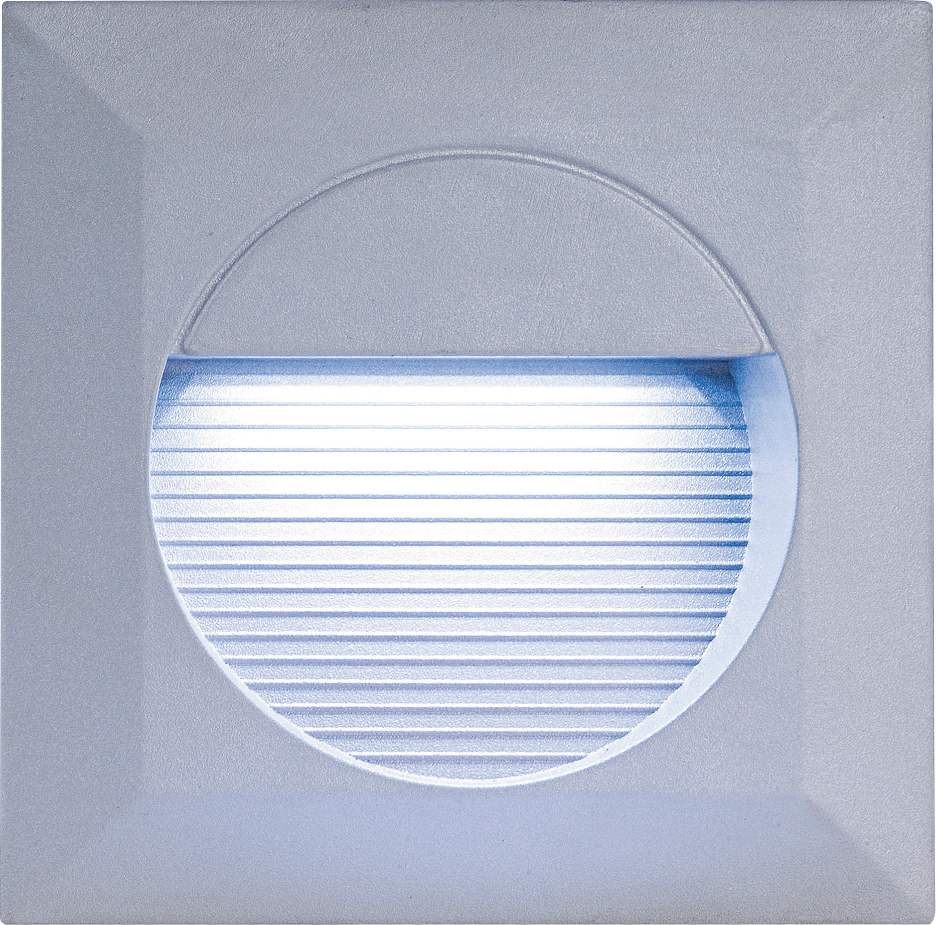 ML Accessories-NH016W IP44 14 x White LED Grey Aluminium Square Recessed Wall Light