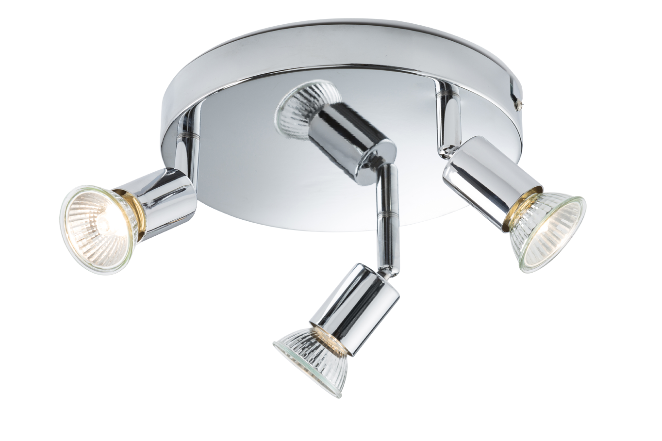 ML Accessories-NSPGU3C 230V GU10 Triple Spotlight - Chrome
