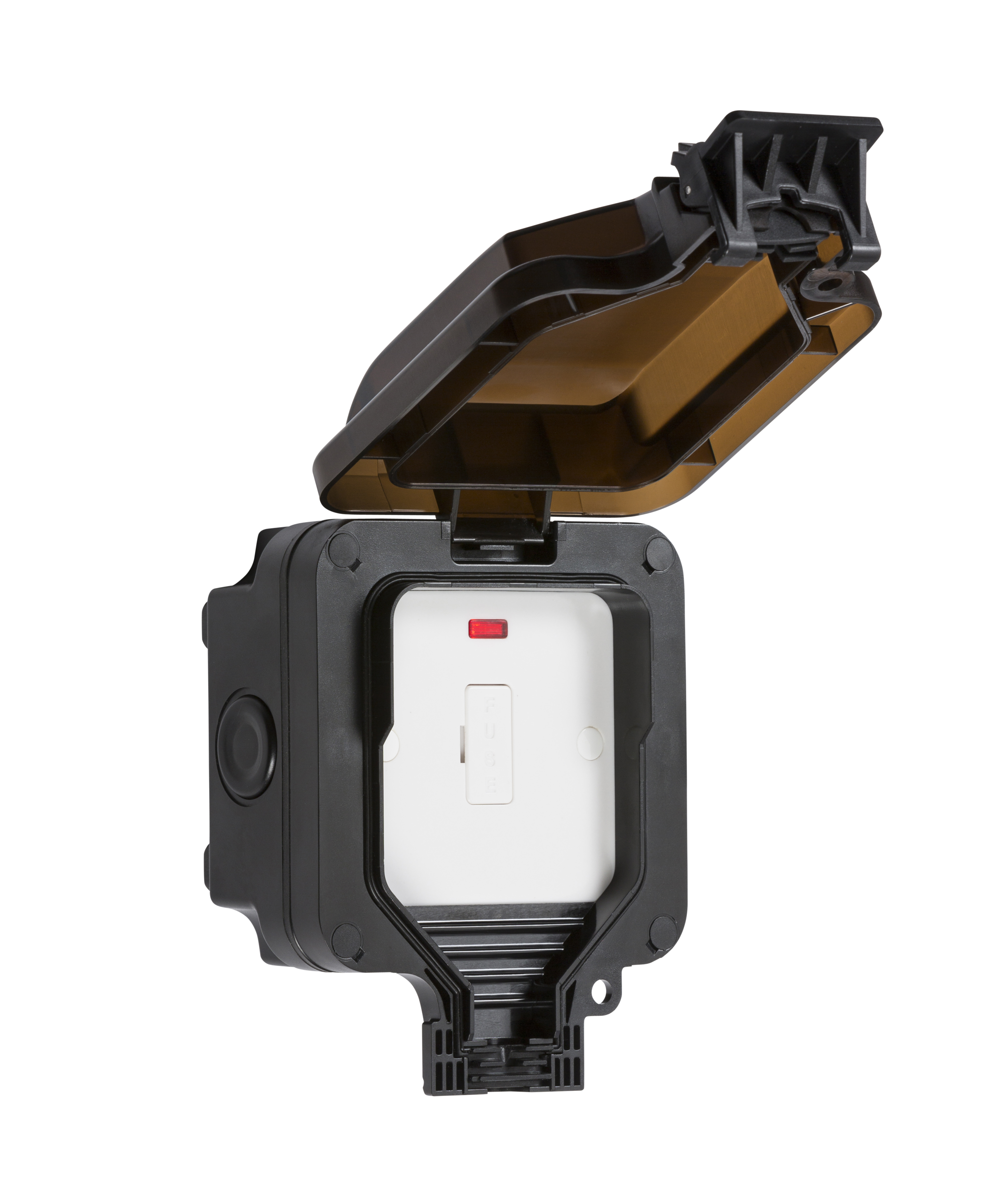 ML Accessories-OP6N IP66 13A fused spur unit with neon