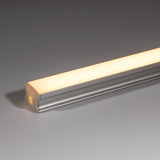 Led Profile 17x14 Surface Deep Aluminium Opal 1 Metre