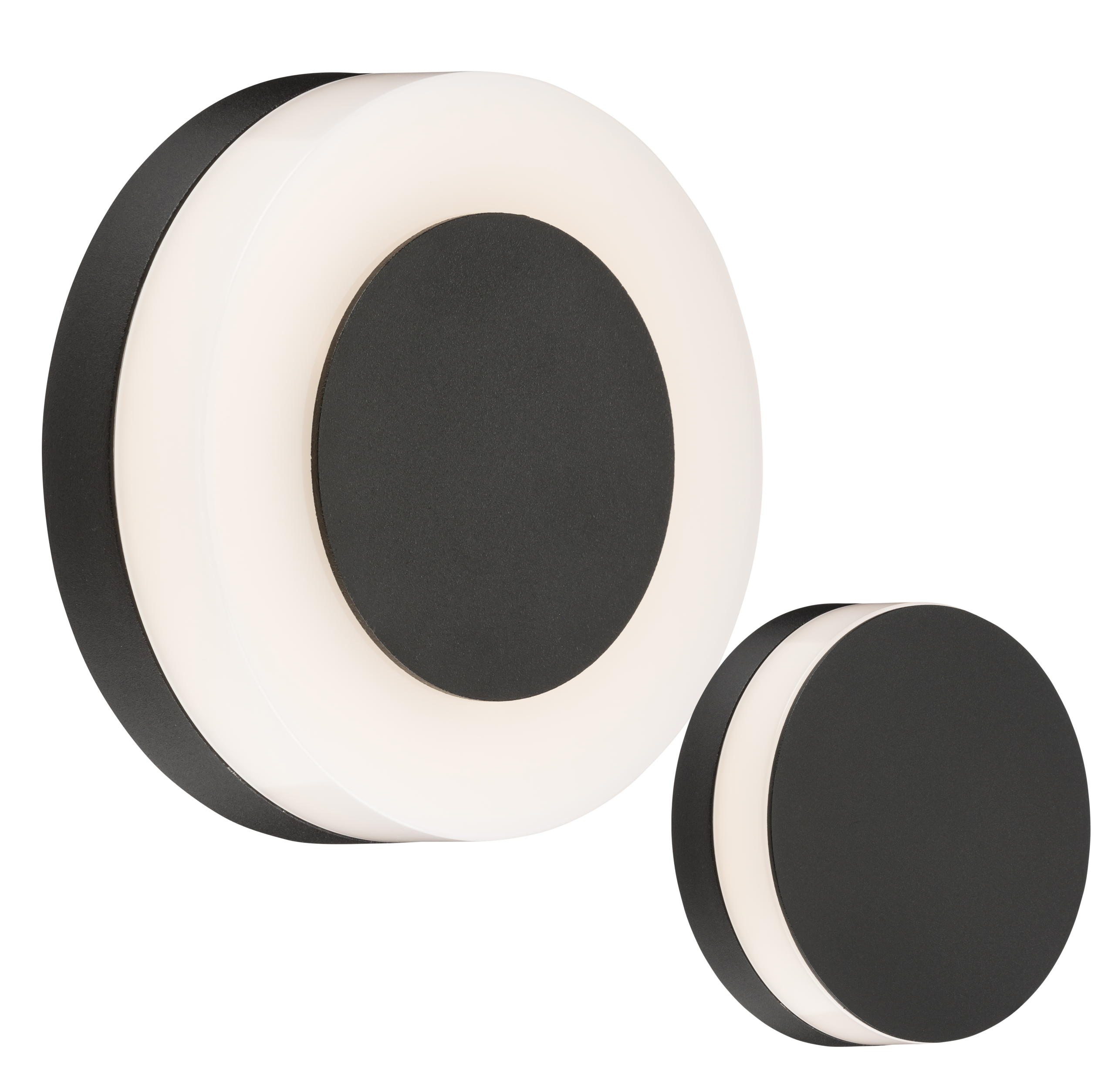 ML Accessories-RD10BK 230V IP54 10W LED Round Wall Light - 3000K