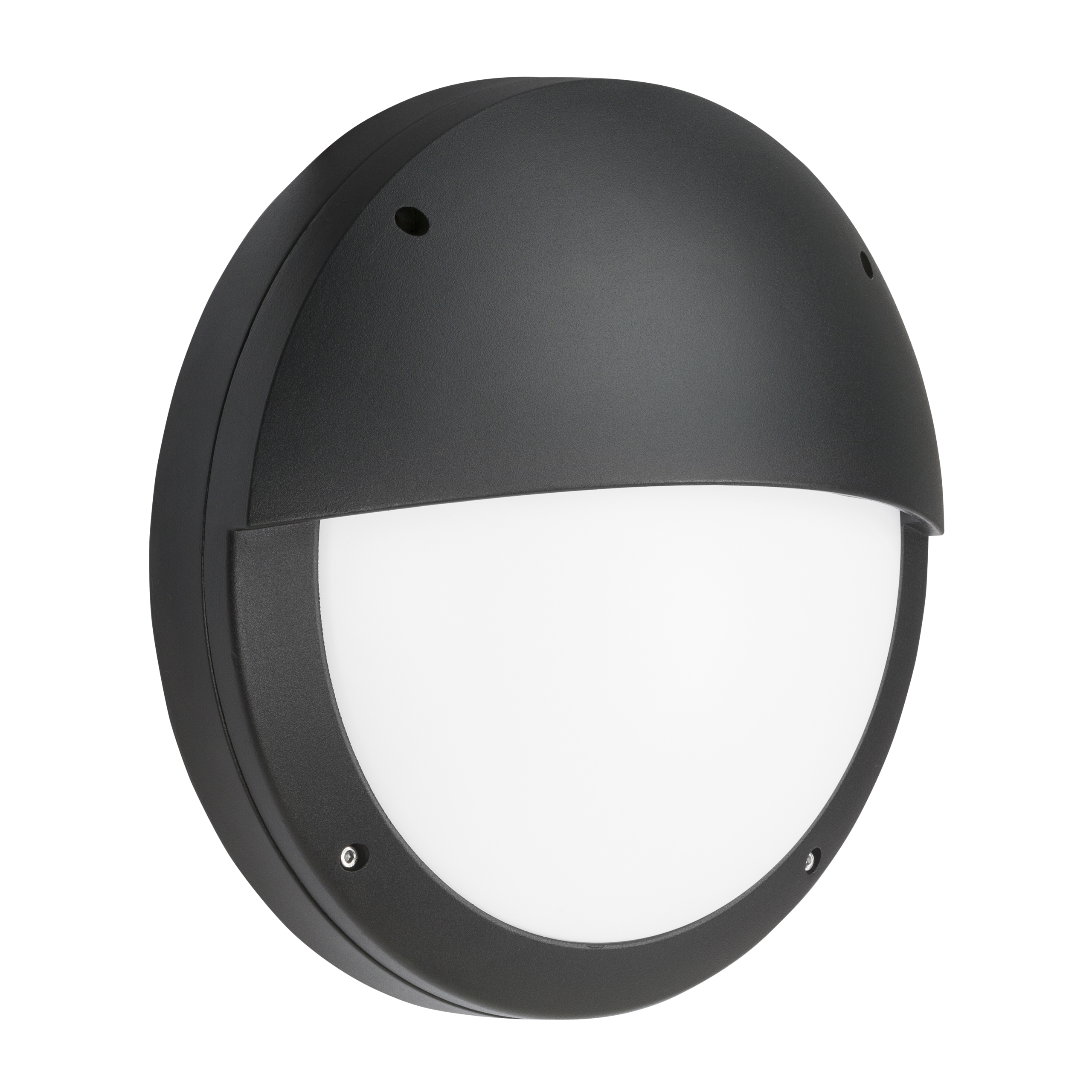 ML Accessories-SHE2BS 230V IP65 18W LED Eyelid Bulkhead CCT with Microwave Sensor Black