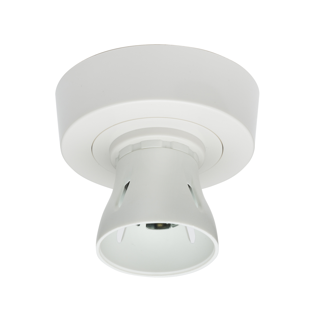 ML Accessories-SN8230 T2 HO BC Batten Holder with Ceiling Rose Base 3-plate