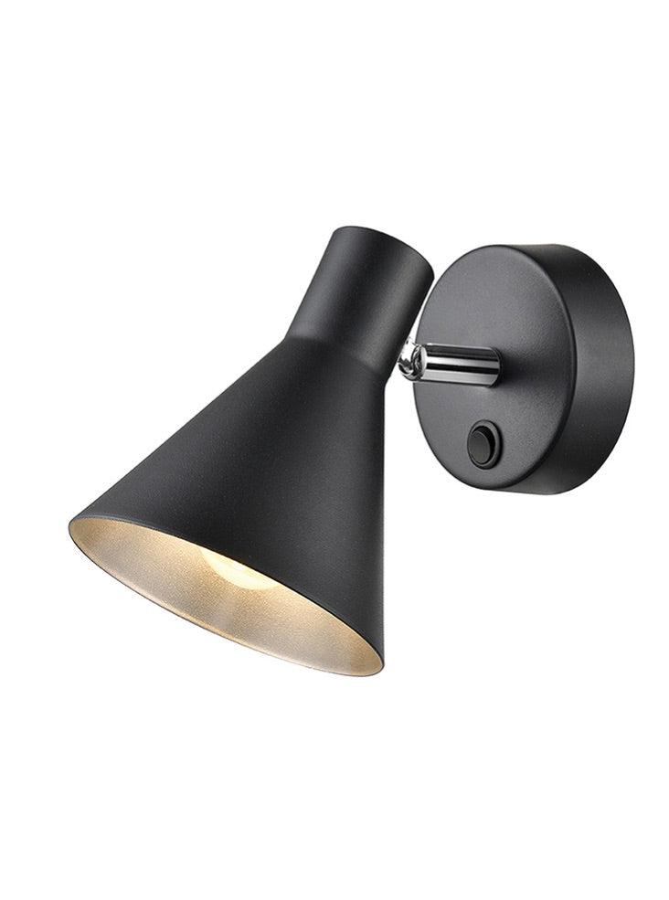 Deco Black/Gold Black/Chrome Reading Light