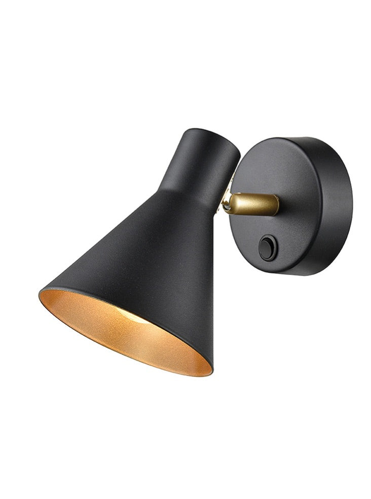 Deco Black/Gold Black/Chrome Reading Light
