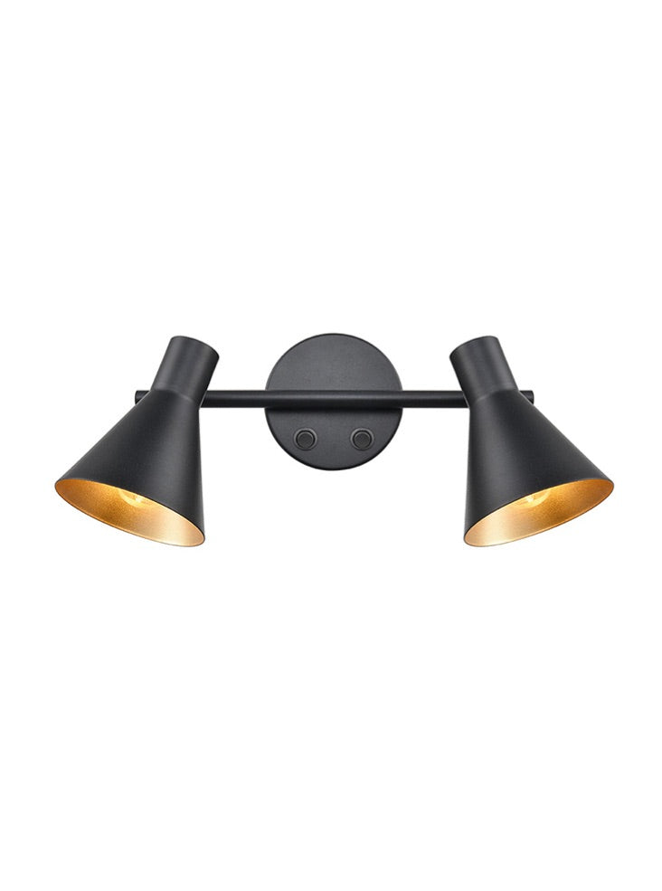 Deco Twin Black/Gold Black/Chrome Reading Light