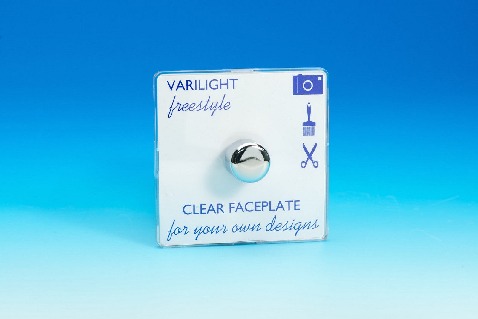 Varilight TIFP401C Freestyle Clear 1-Gang 2-Way Push-On/Off Rotary Dimmer 1 x 60-400W