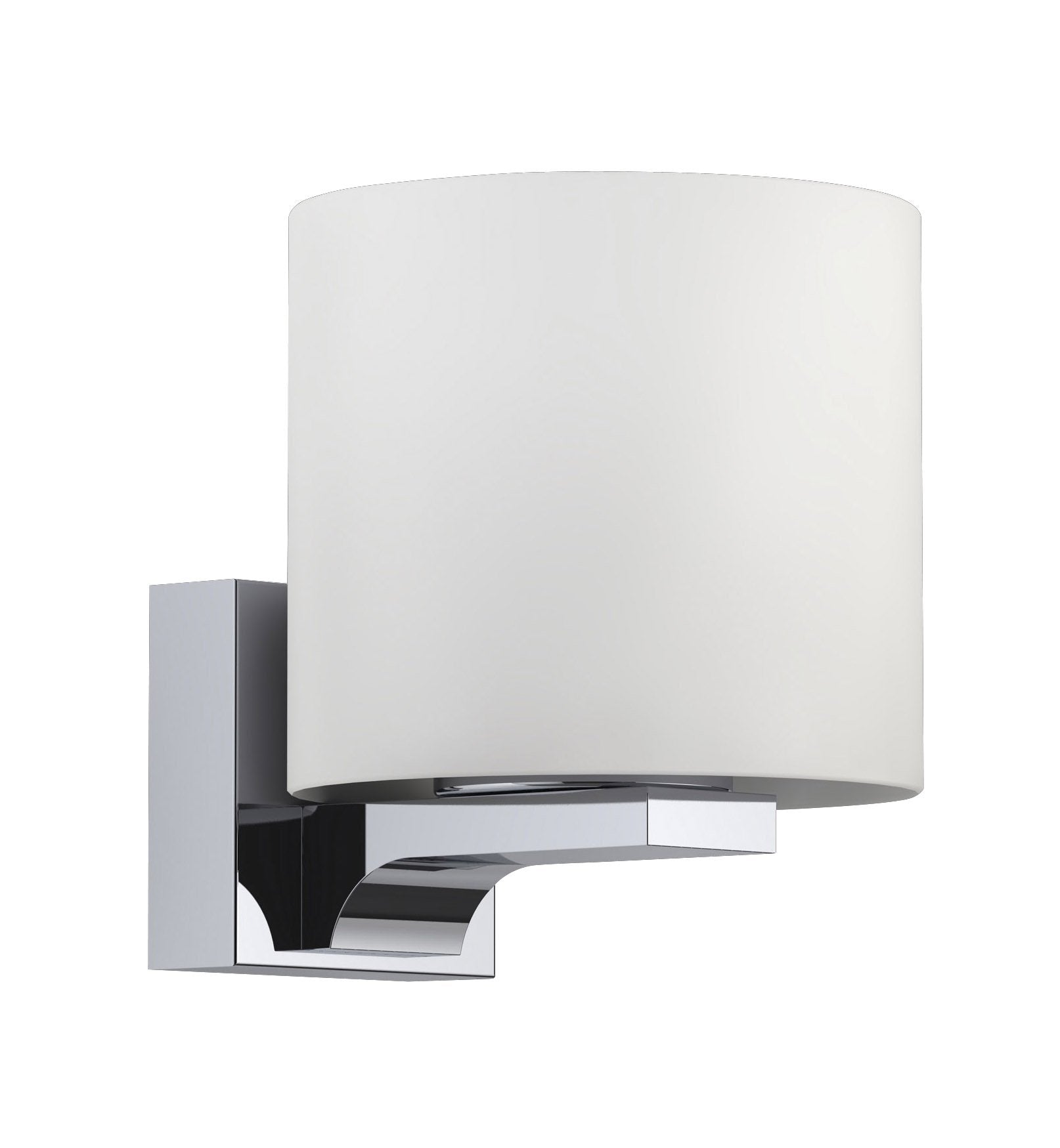 Bathroom round glass wall light