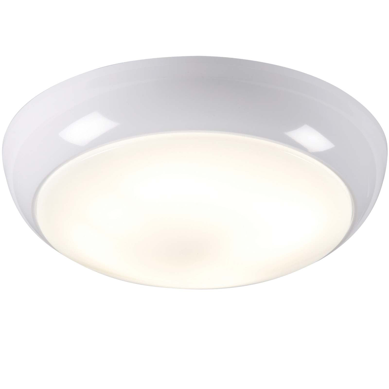 ML Accessories-TPB16WOHF IP44 16W HF Polo Bulkhead with Opal Diffuser and White Base