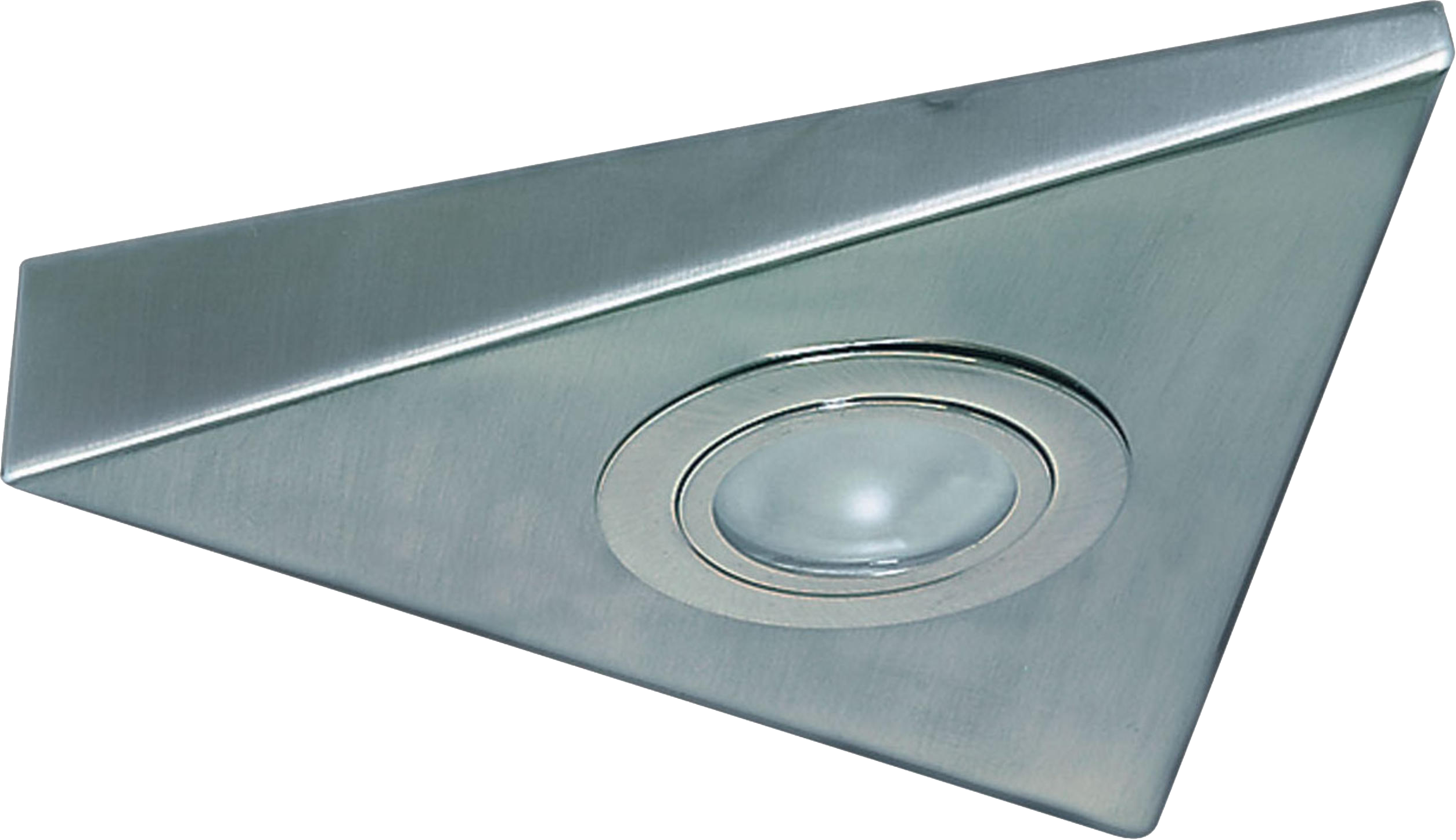 ML Accessories-TRI01CBR Triangular Under Cabinet Fitting 1m Cable Brushed Chrome