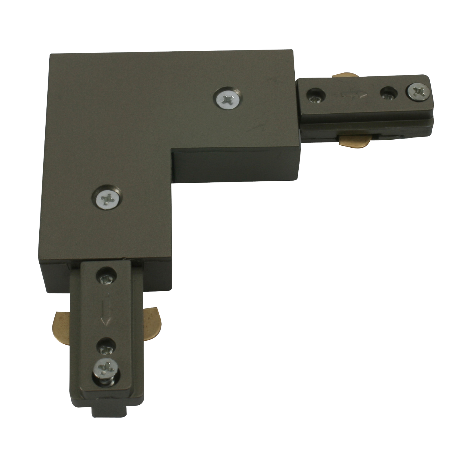 ML Accessories-TRKRAS 230V Track L Right Angle Connector - Satin Nickel