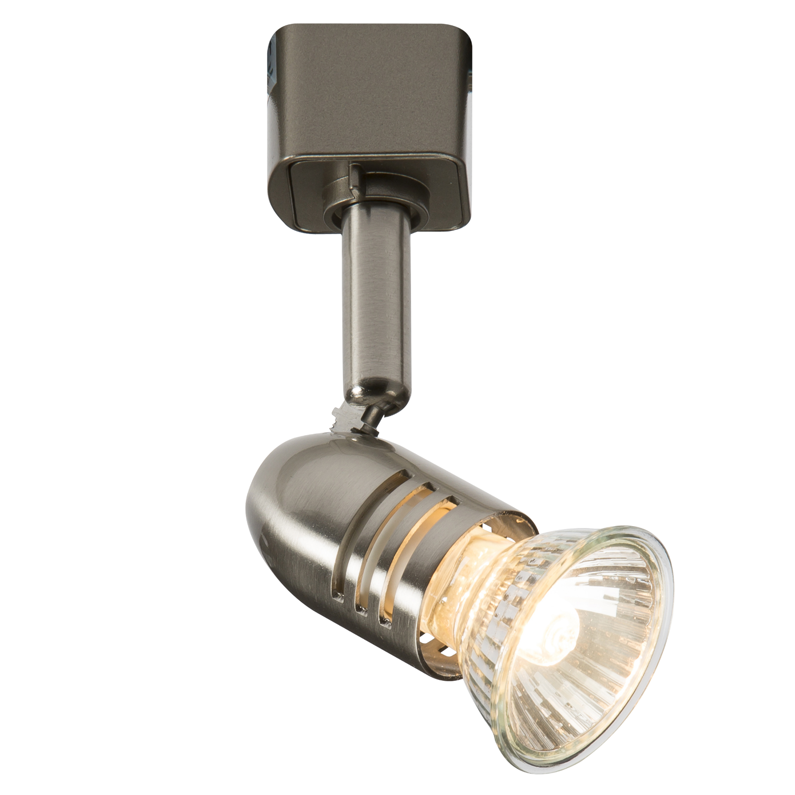 ML Accessories-TRKSP3BC 230V GU10 Track Spotlight 50W max. - Brushed Chrome