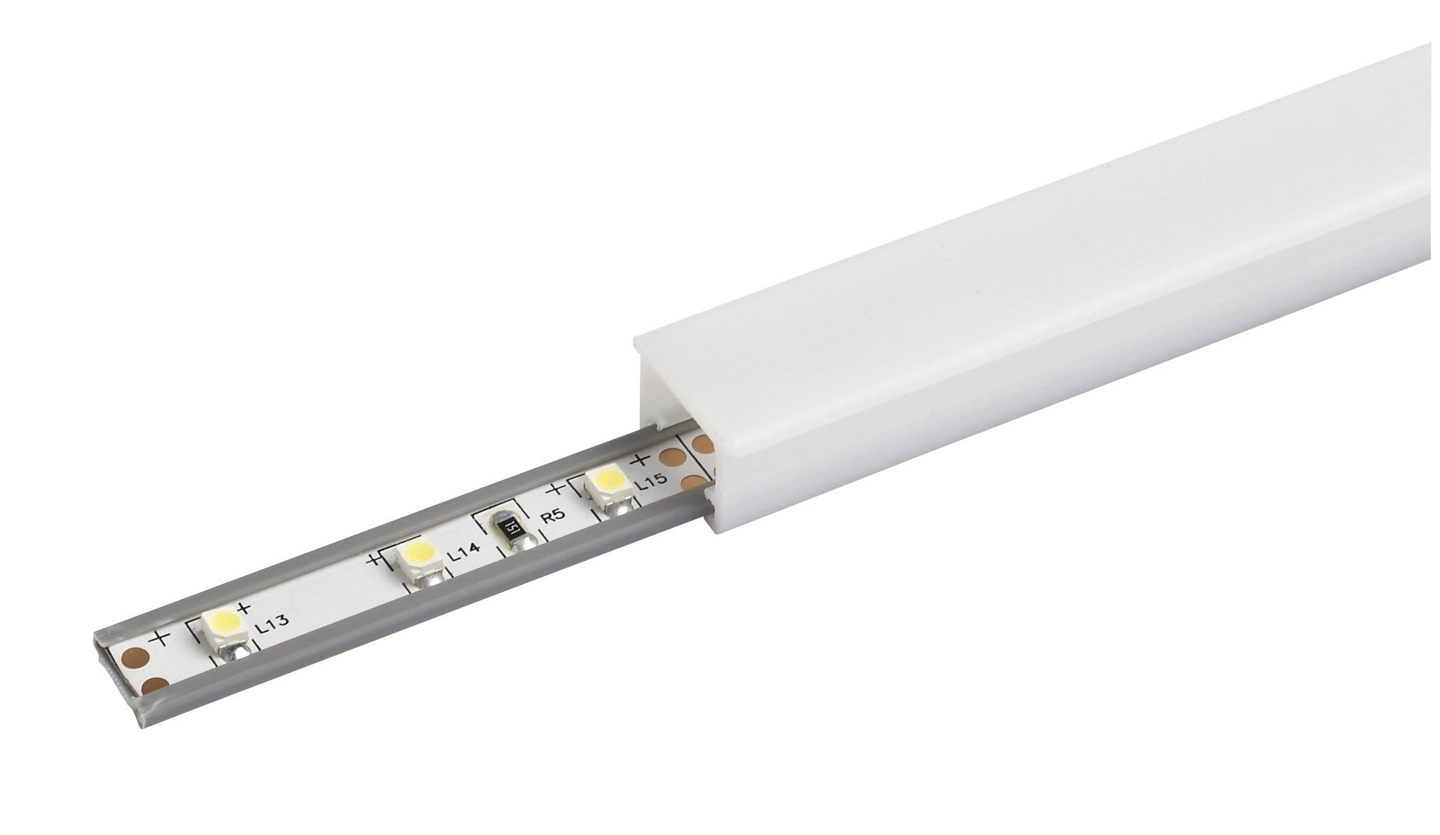 WFL PLASTIC RECESSED PROFILE 2M LENGTH