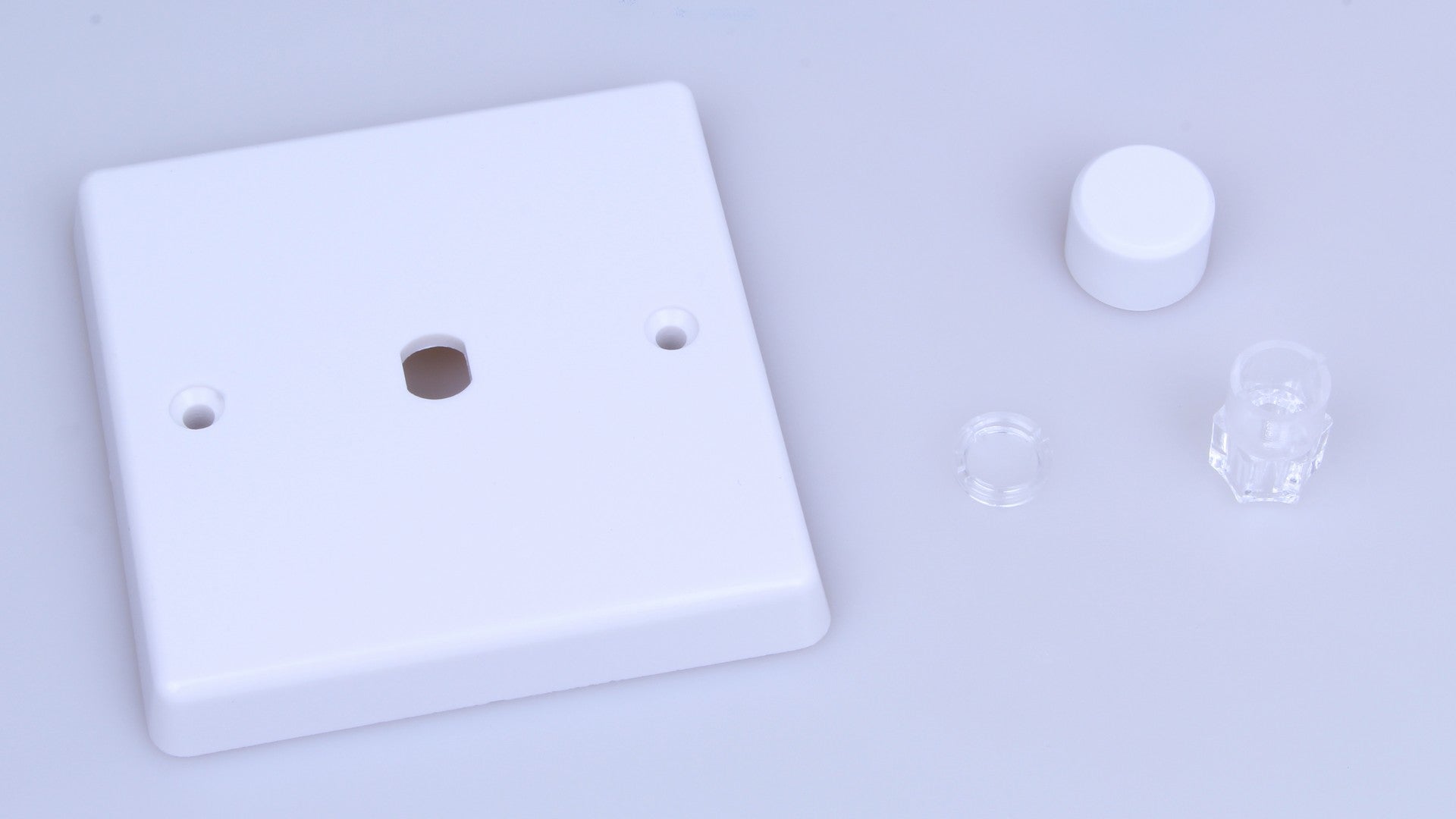 Varilight WQ1W White White Plastic 1-Gang Dimmer Kit Single Plate