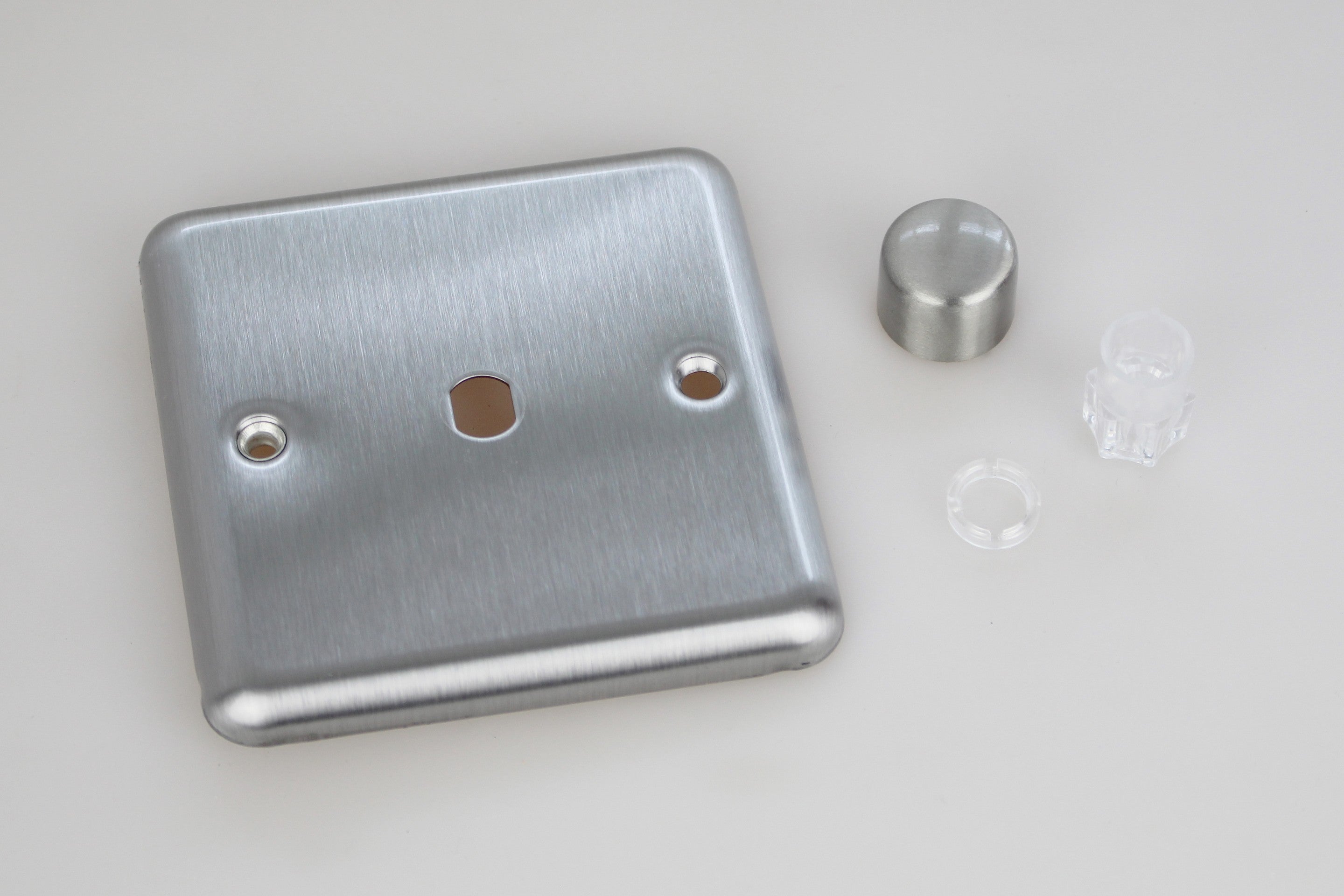 Varilight WS1 Value Matt Chrome 1-Gang Dimmer Kit Single Plate
