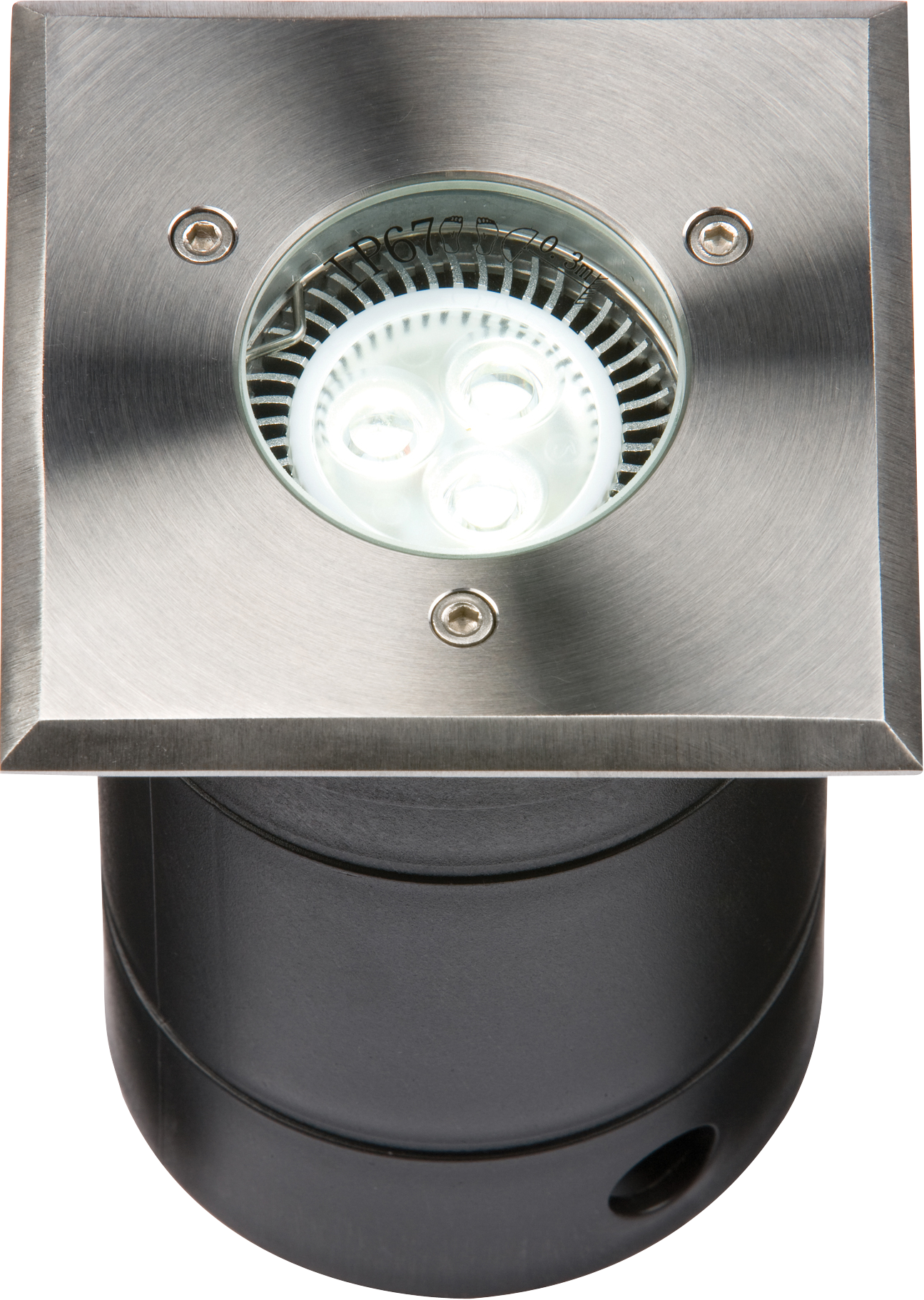 ML Accessories-WSGULED 230V IP67 Square Stainless Steel Walkover / Driveover Light
