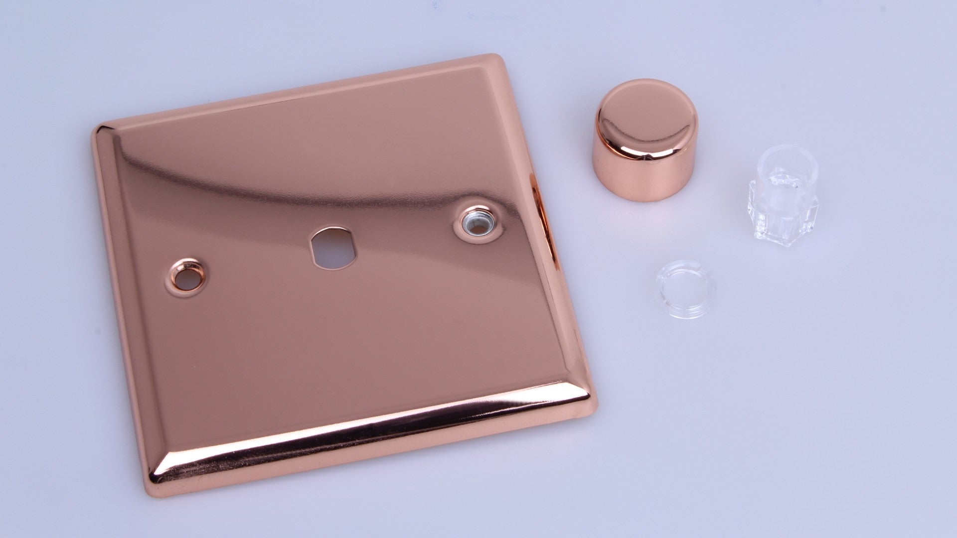 Varilight WY1.CU Urban Polished Copper 1-Gang Dimmer Kit Single Plate