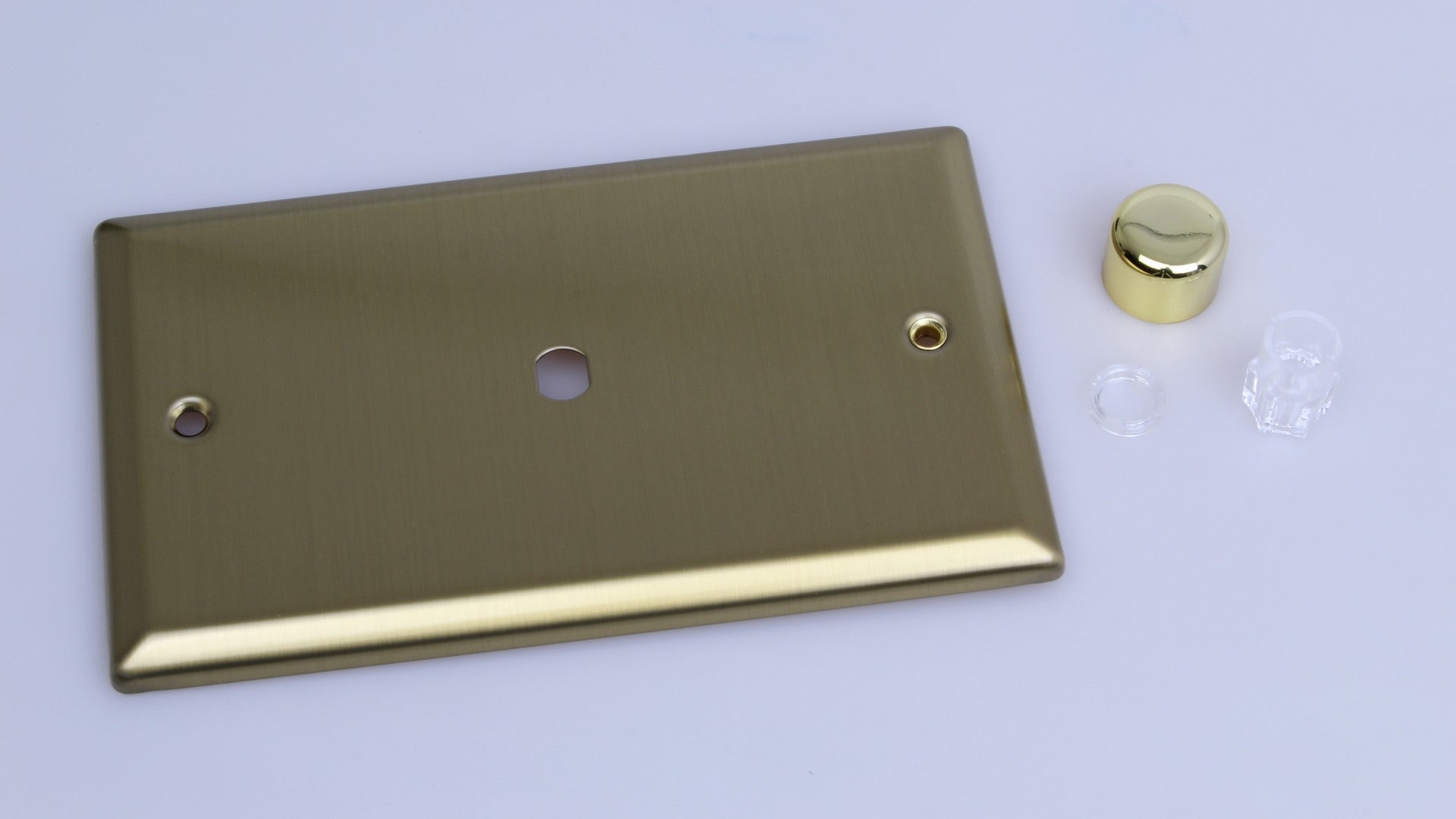 Varilight WYD1.BB Urban Vintage Brass 1-Gang Dimmer Kit Twin Plate