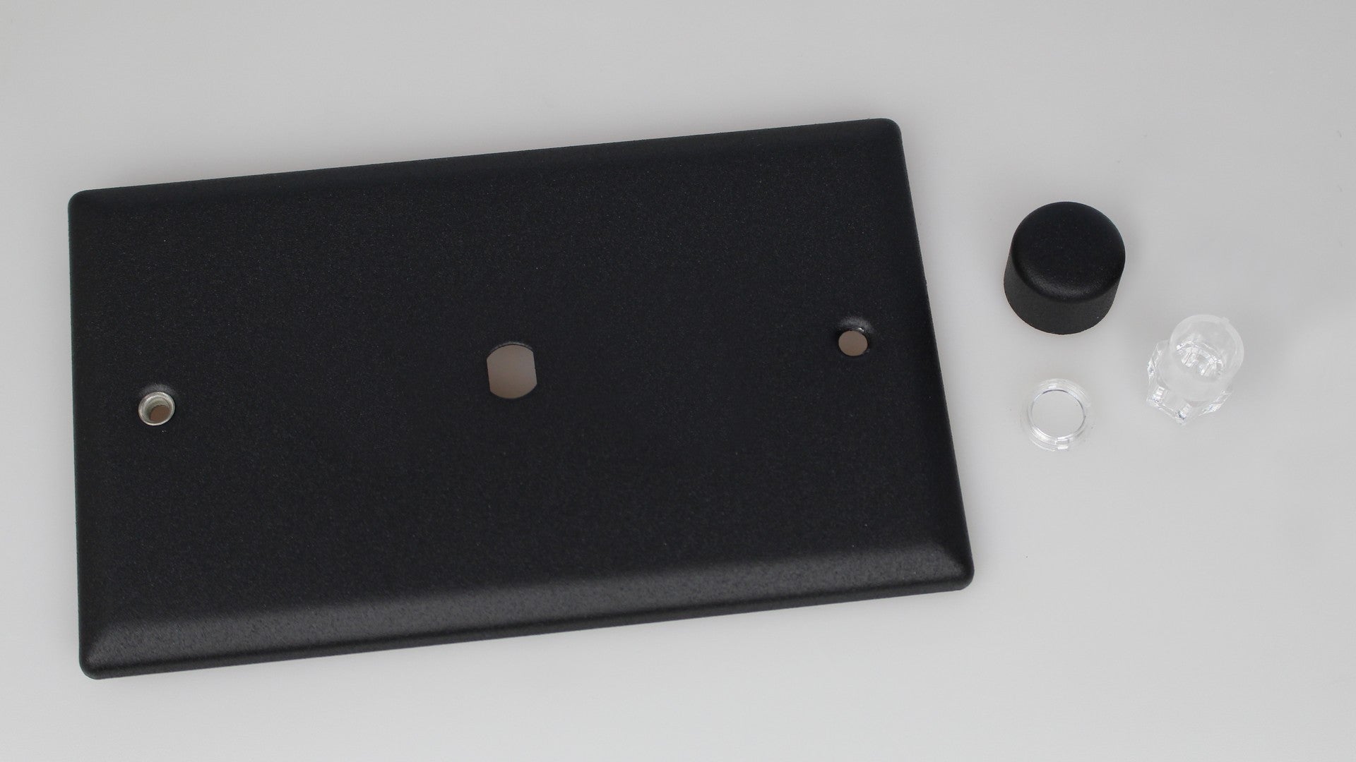 Varilight WYD1.MB Urban Matt Black 1-Gang Dimmer Kit Twin Plate