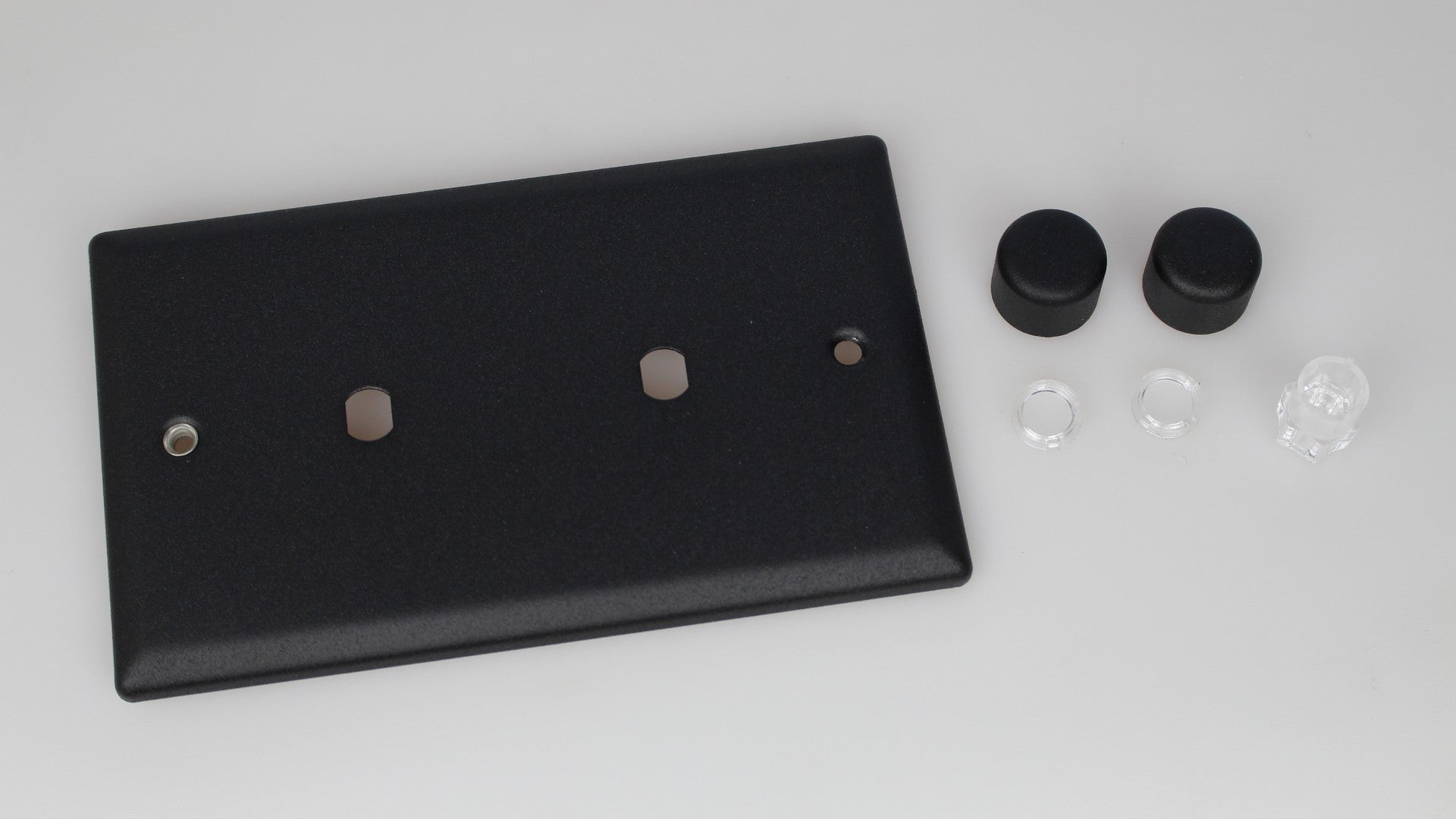 Varilight WYD2.MB Urban Matt Black 2-Gang Dimmer Kit Twin Plate