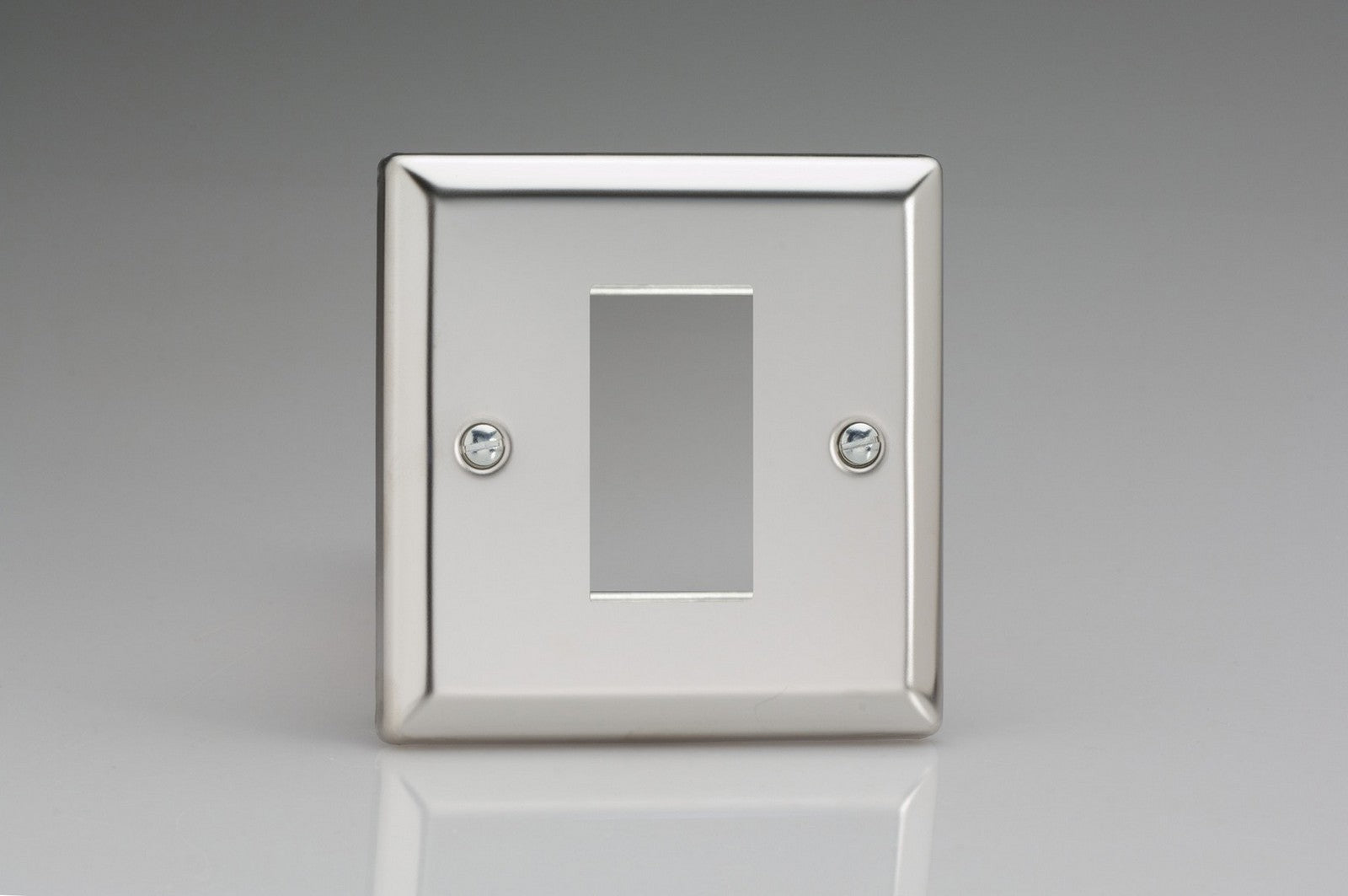 Varilight XCG1 Classic Mirror Chrome DataGrid Plate (1 Grid Space)