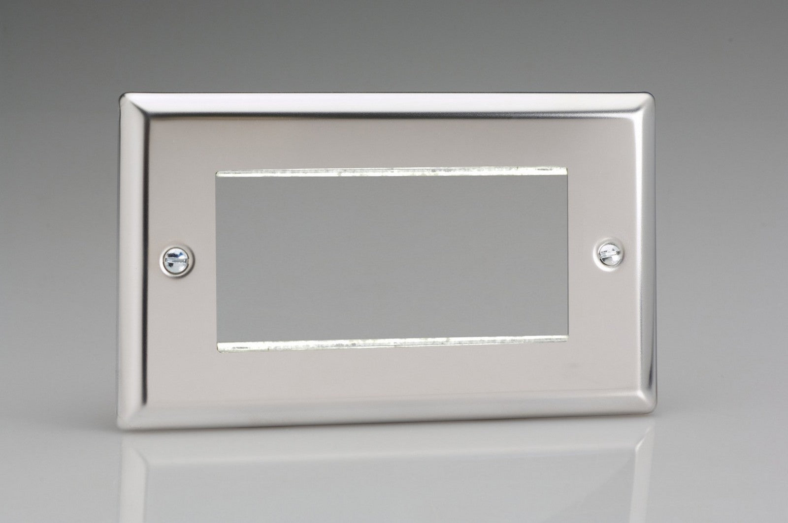 Varilight XCG4 Classic Mirror Chrome DataGrid Twin Plate (4 Grid Spaces)