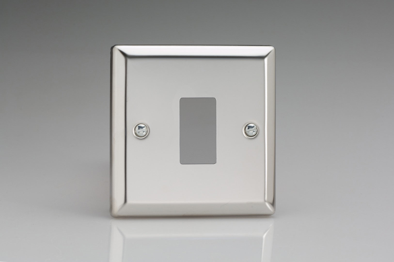 Varilight XCPGY1 PowerGrid Classic Mirror Chrome 1-Gang PowerGrid Plate including Yoke (Single Plate)