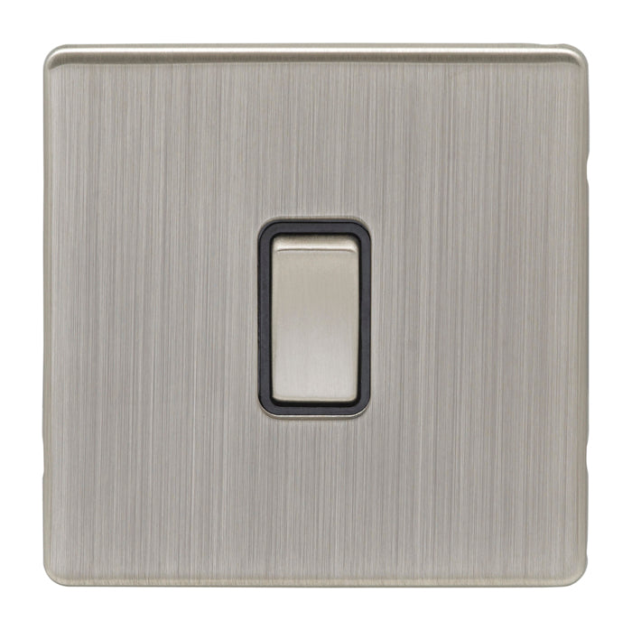 Intermediate Switch in Satin Nickel With Black Trim