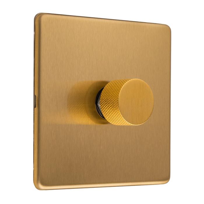 Satin Brass Premium Dimmer Knob