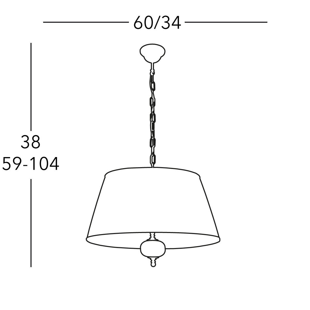 Kolarz 0195.32.4 ASCOT Pendant Light