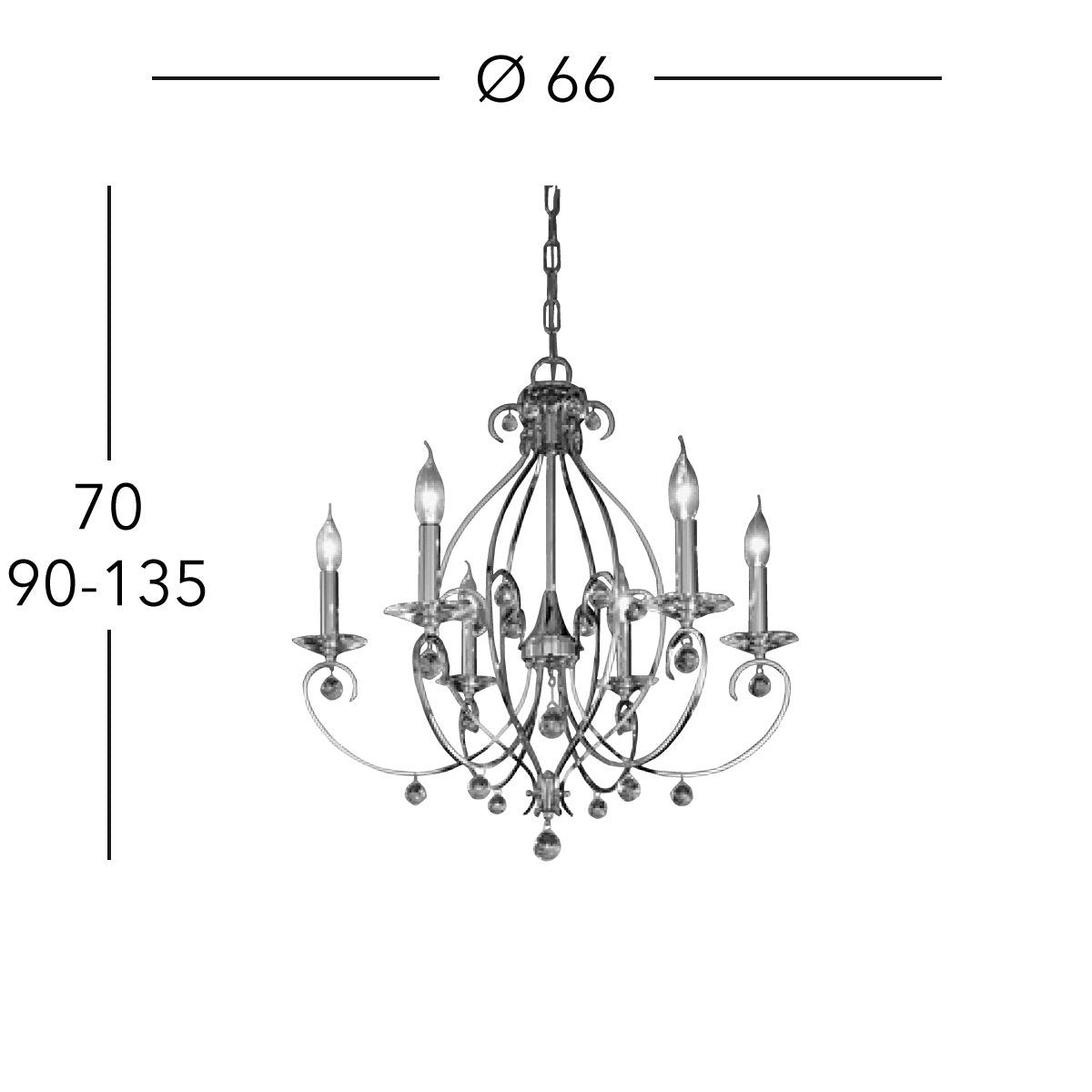 Kolarz 0232.86.5.KpT CARAT Chandelier