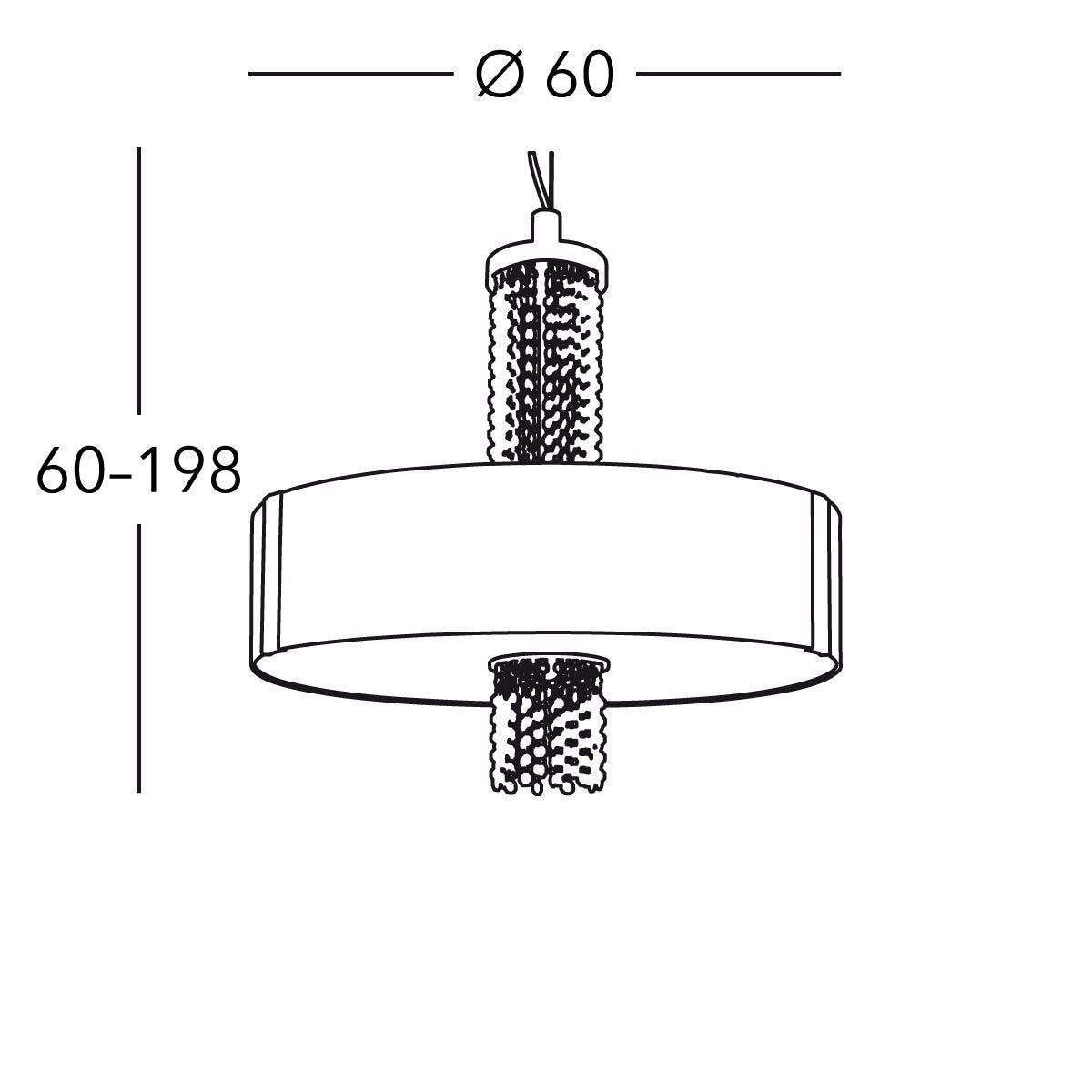 Kolarz 0345.36.3.Aq.BG.ETGn EMOZIONE Pendant Light