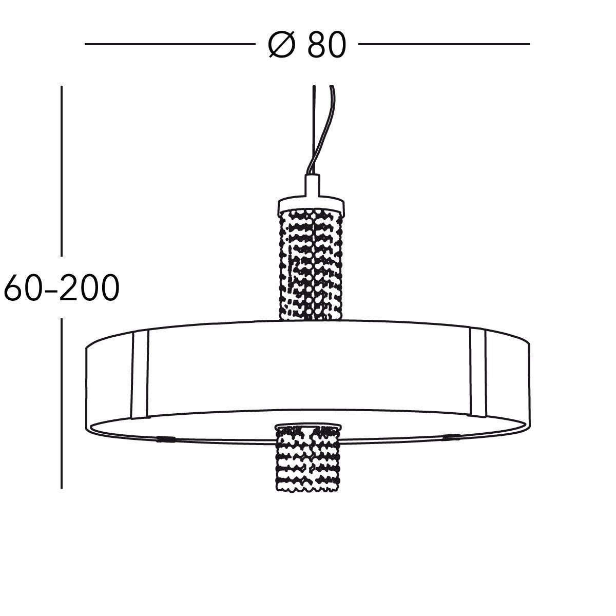 Kolarz 0345.38S.5.Ki.AgOKpT EMOZIONE Pendant Light