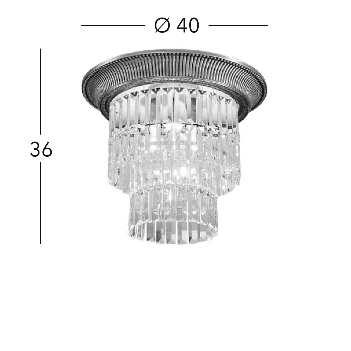 Kolarz 0346.14S.3 MILORD CRYSTAL Ceiling Light