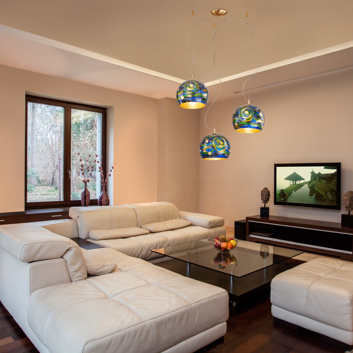 Kolarz 0392.33.3.Aq.BG LUNA Pendant Light