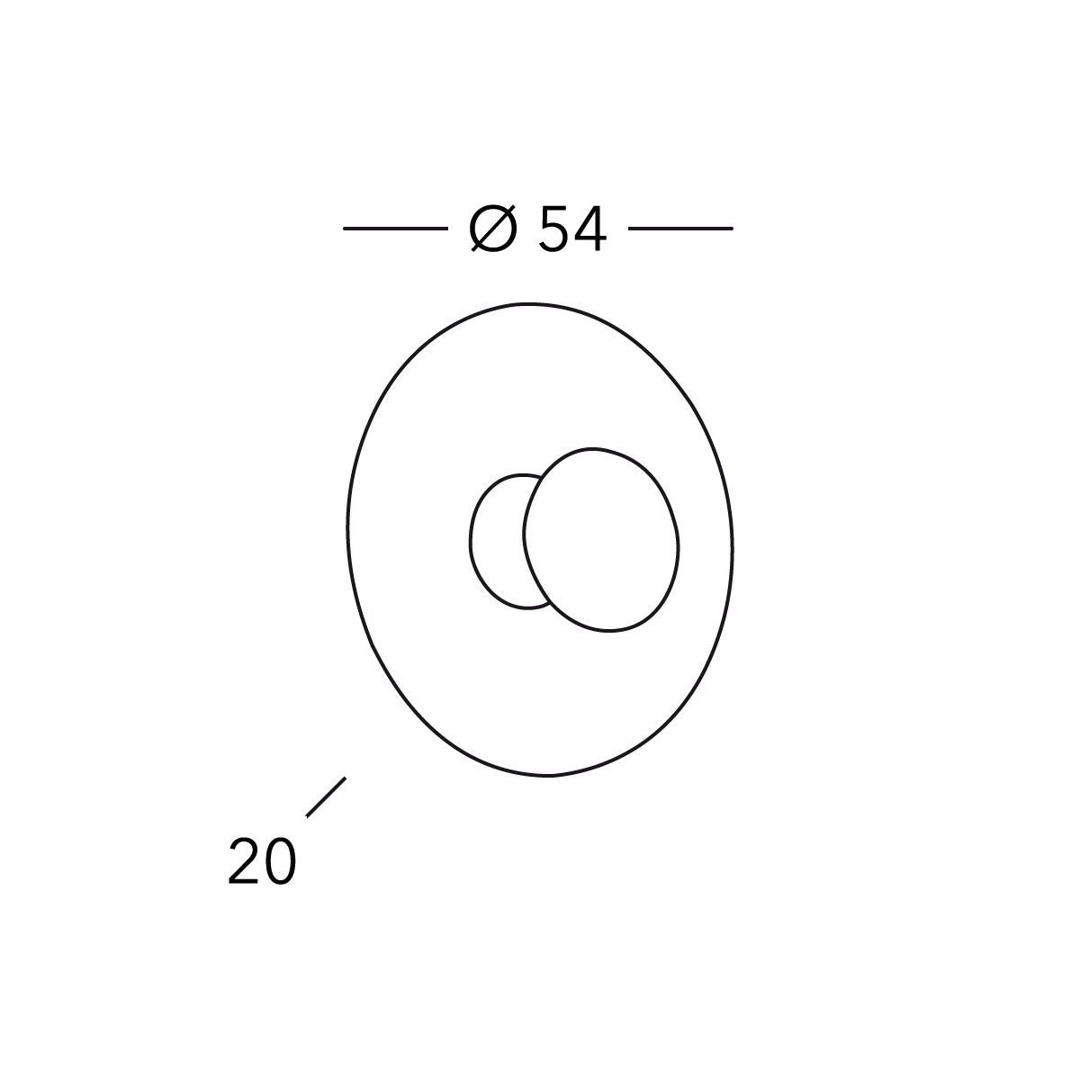 Kolarz 0420.61L.V1.3.W LUNA Wall Light