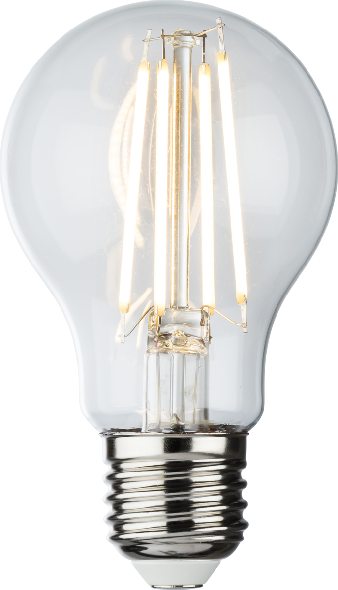 230V 8W LED ES Clear GLS Filament Lamp 2700K Dimmable