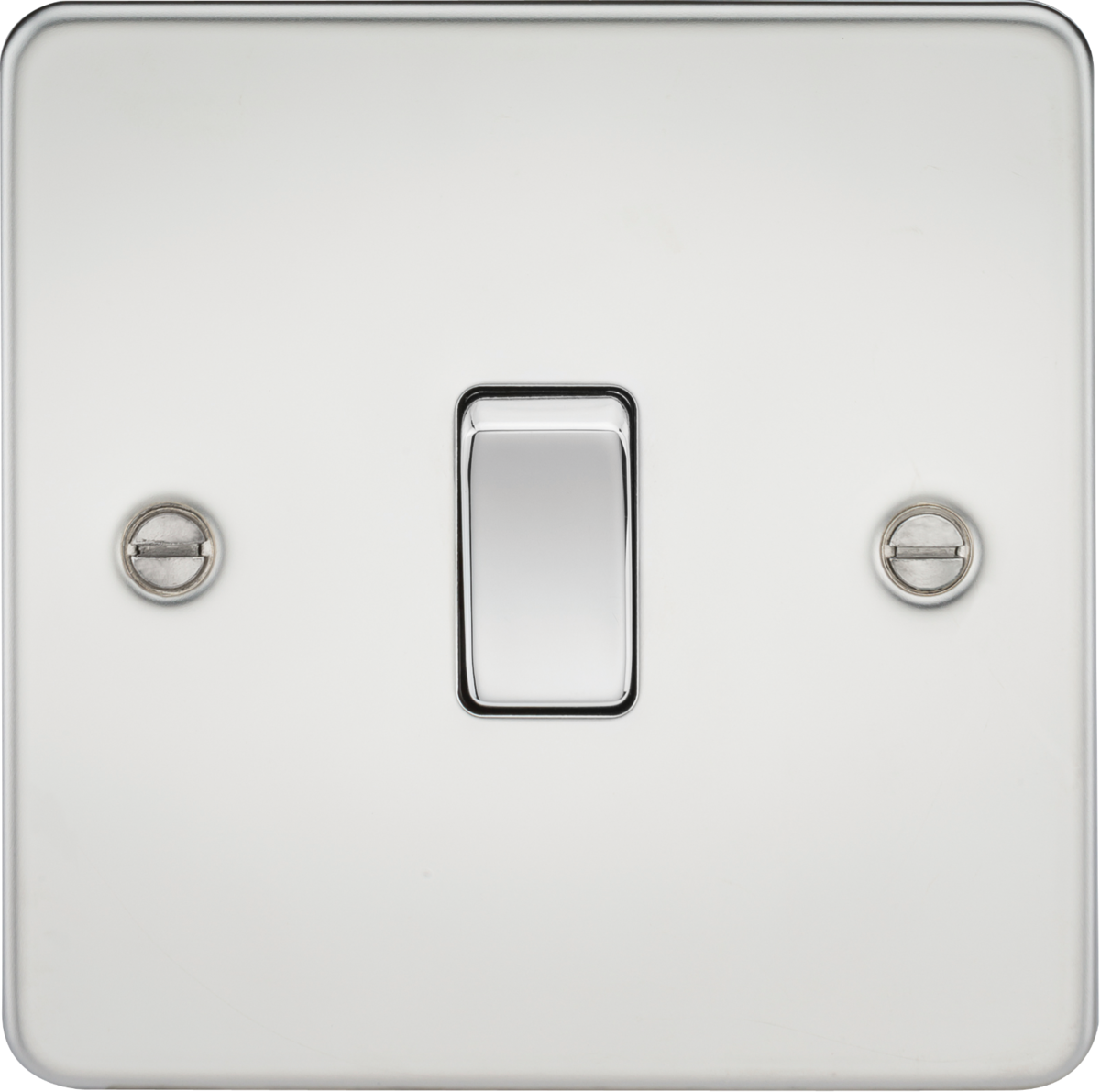 Flat Plate 10AX 1G Intermediate Switch - Polished Chrome