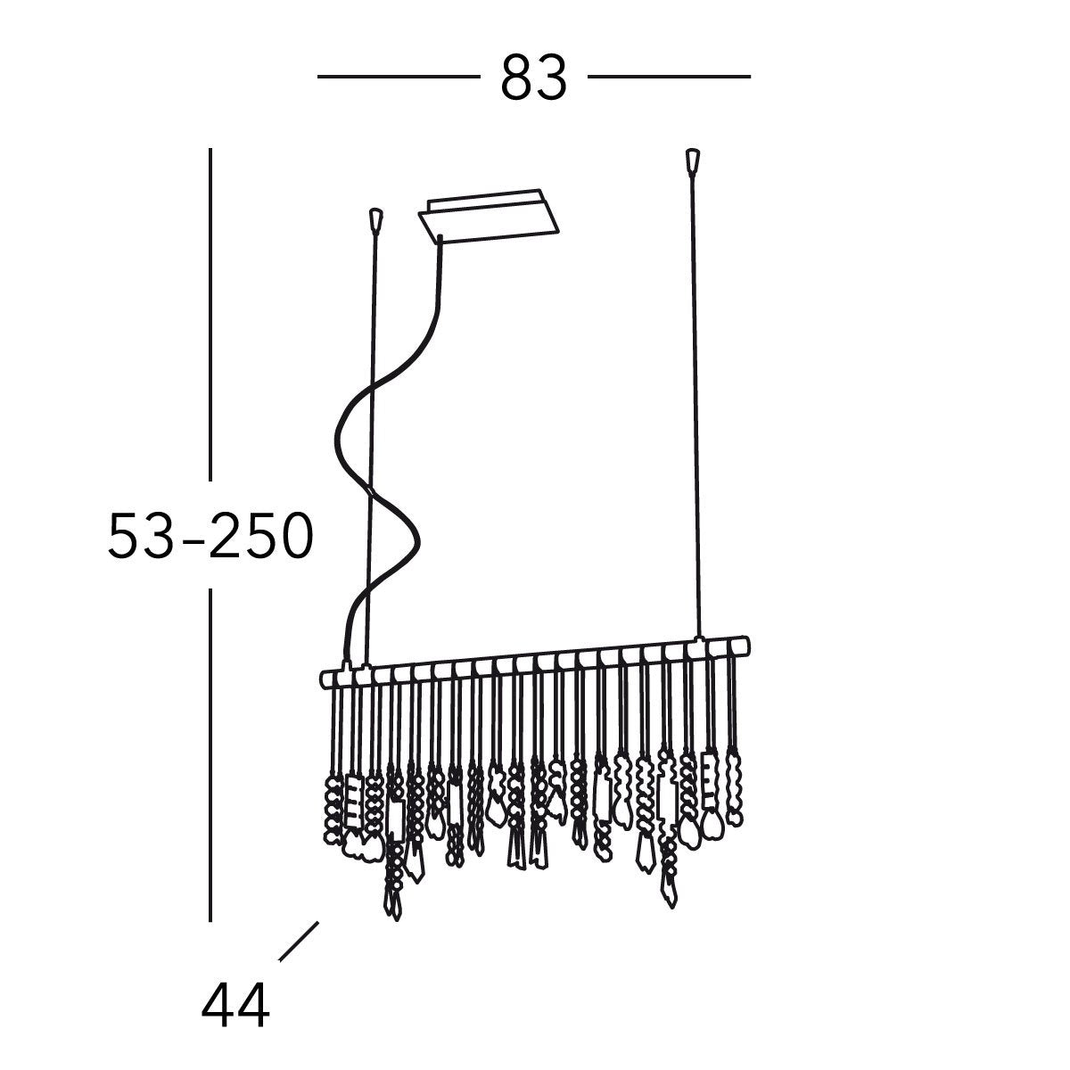 Kolarz 104.85.5.KoT STRETTA Pendant Light