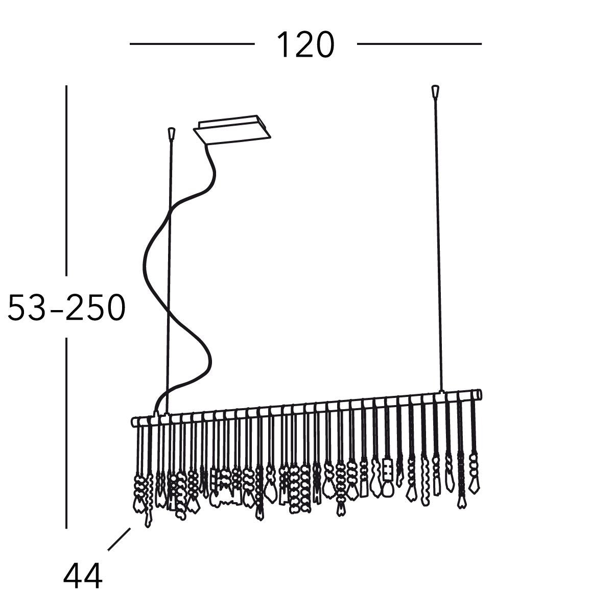 Kolarz 104.87.5.KoT STRETTA Pendant Light