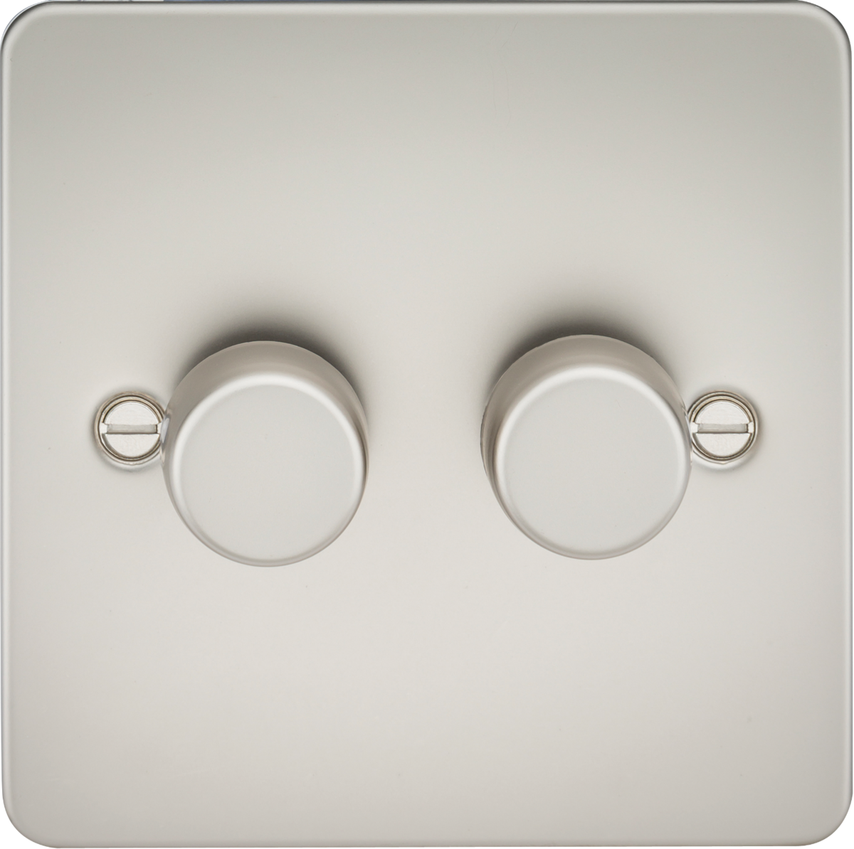 Flat Plate 2G 2 Way Dimmer 60-400W - Pearl