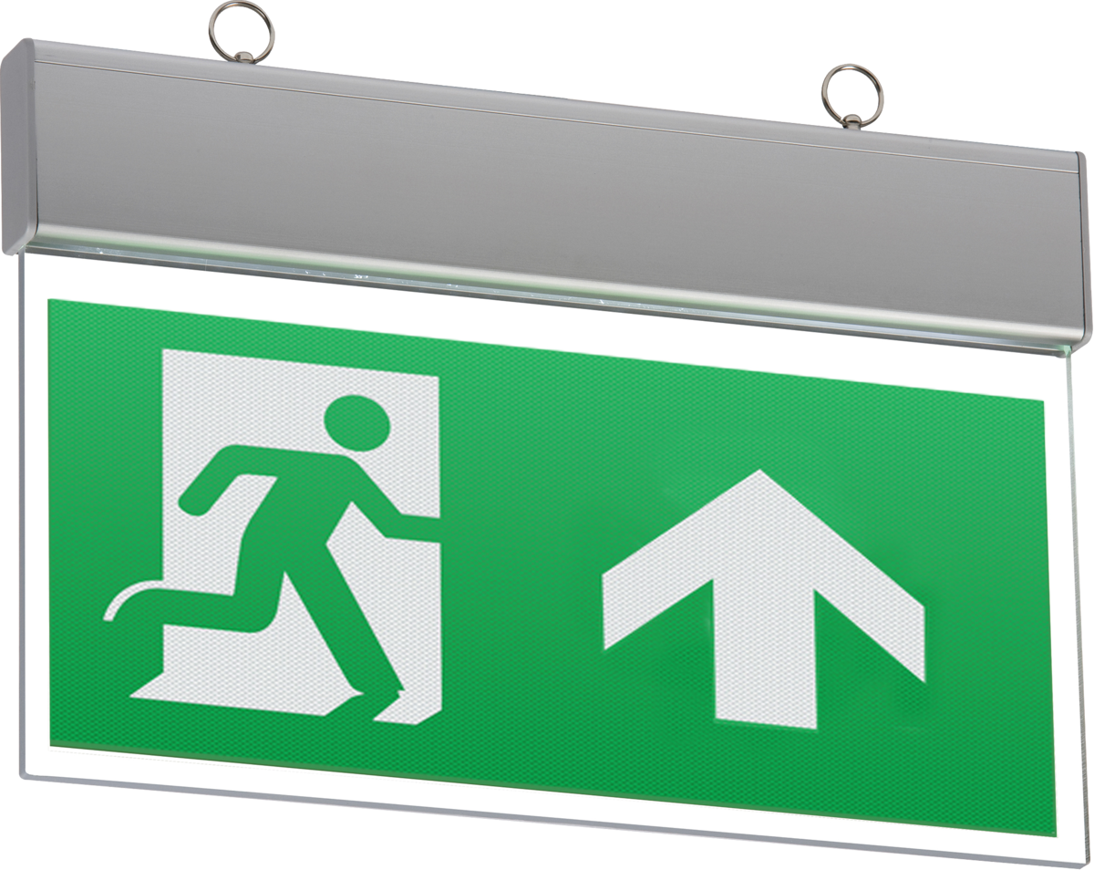 230V IP20 Ceiling Mounted LED Emergency Exit Sign (maintained/non-maintained)