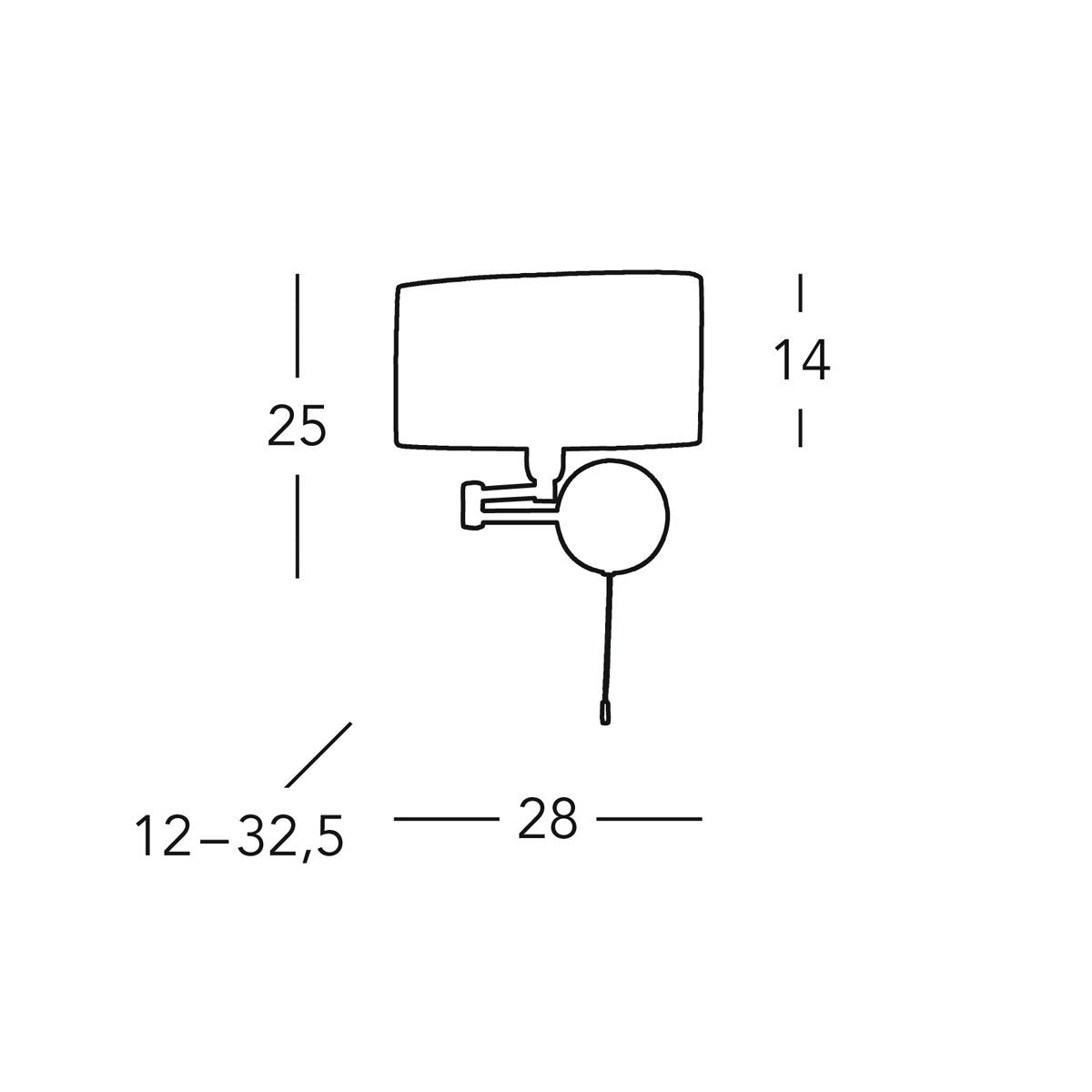 Kolarz 1264.61.4 HILTON SAND Wall Light