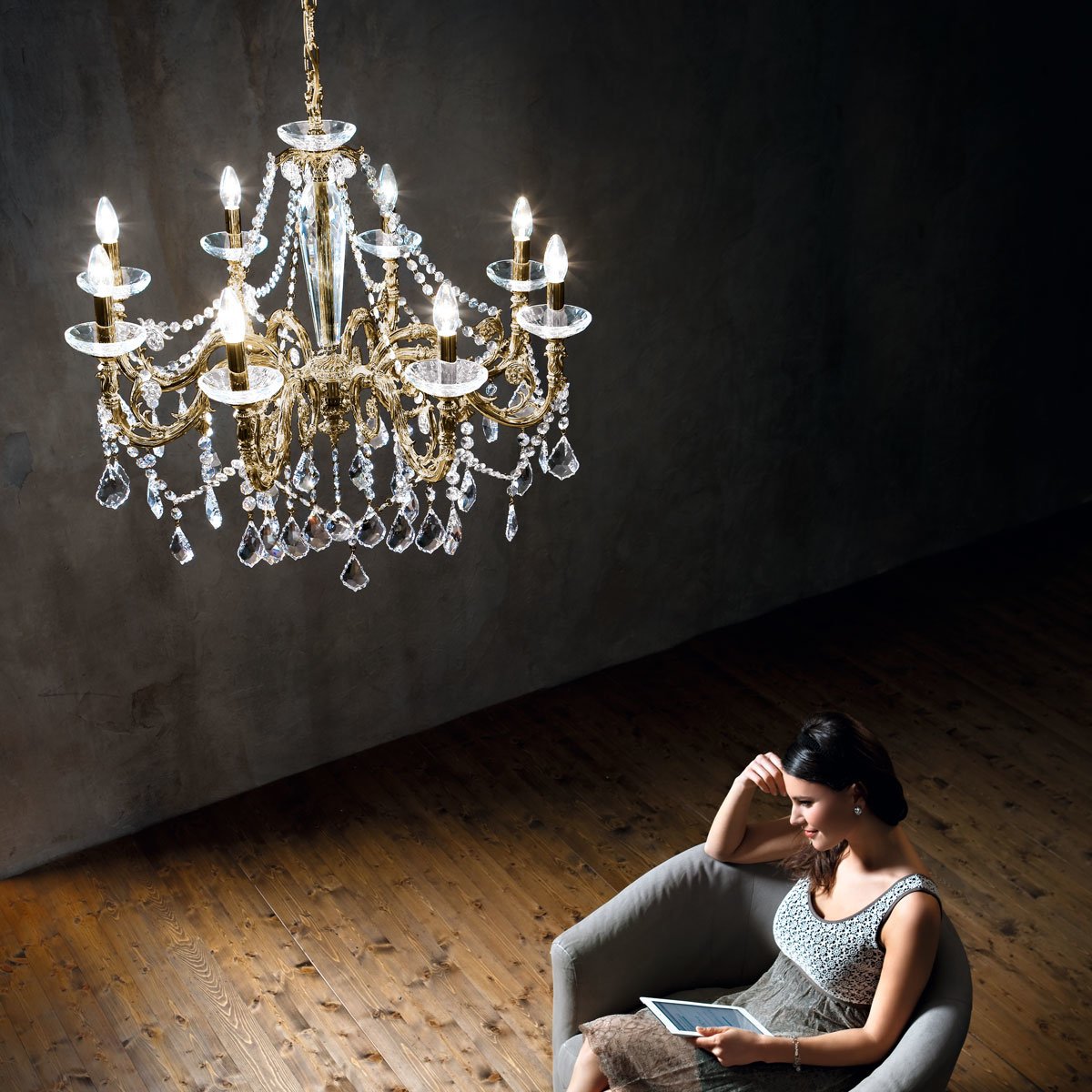Kolarz 1299.88.4.SpT CONTARINI CRYSTAL Chandelier