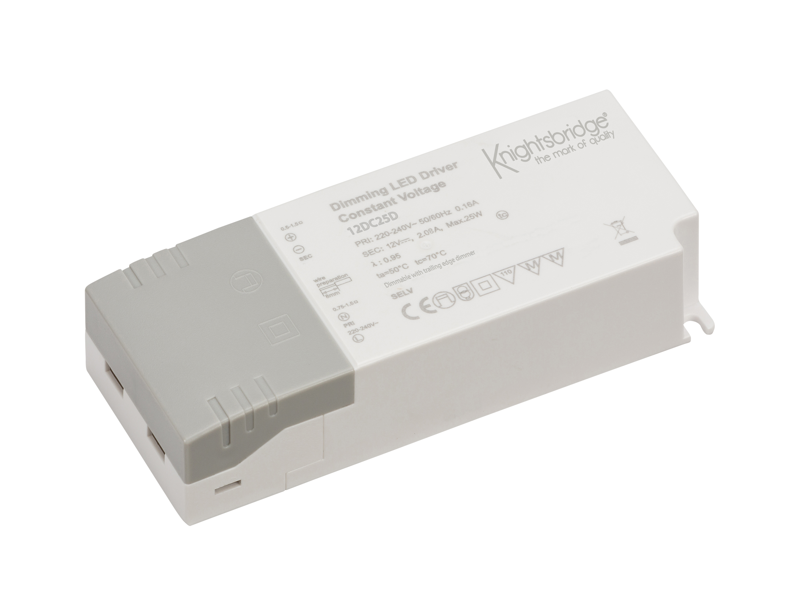 ML Accessories-12DC25D IP20 12V 25W DC Dimmable LED Driver - Constant Voltage