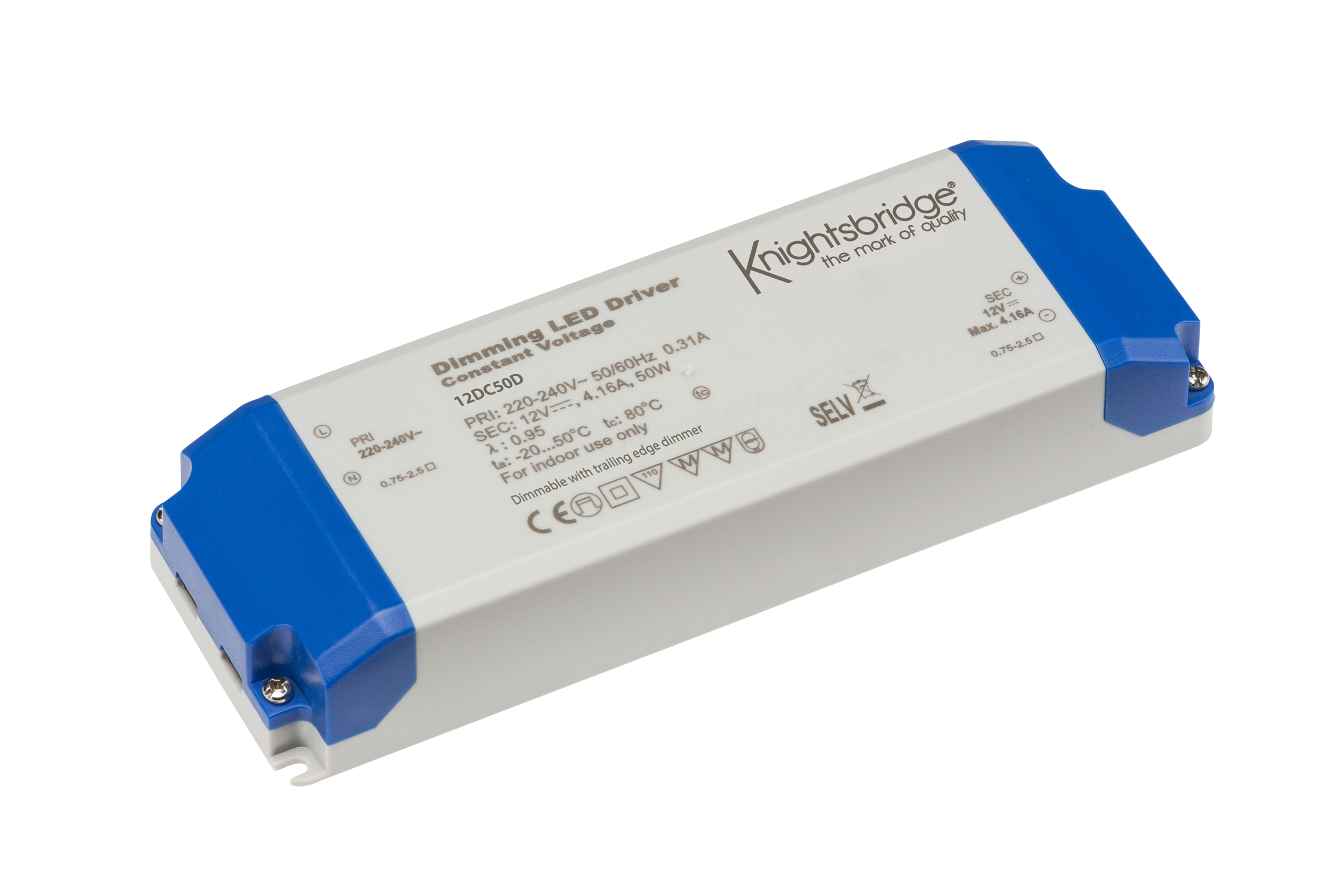 ML Accessories-12DC50D IP20 12V 50W DC Dimmable LED Driver - Constant Voltage