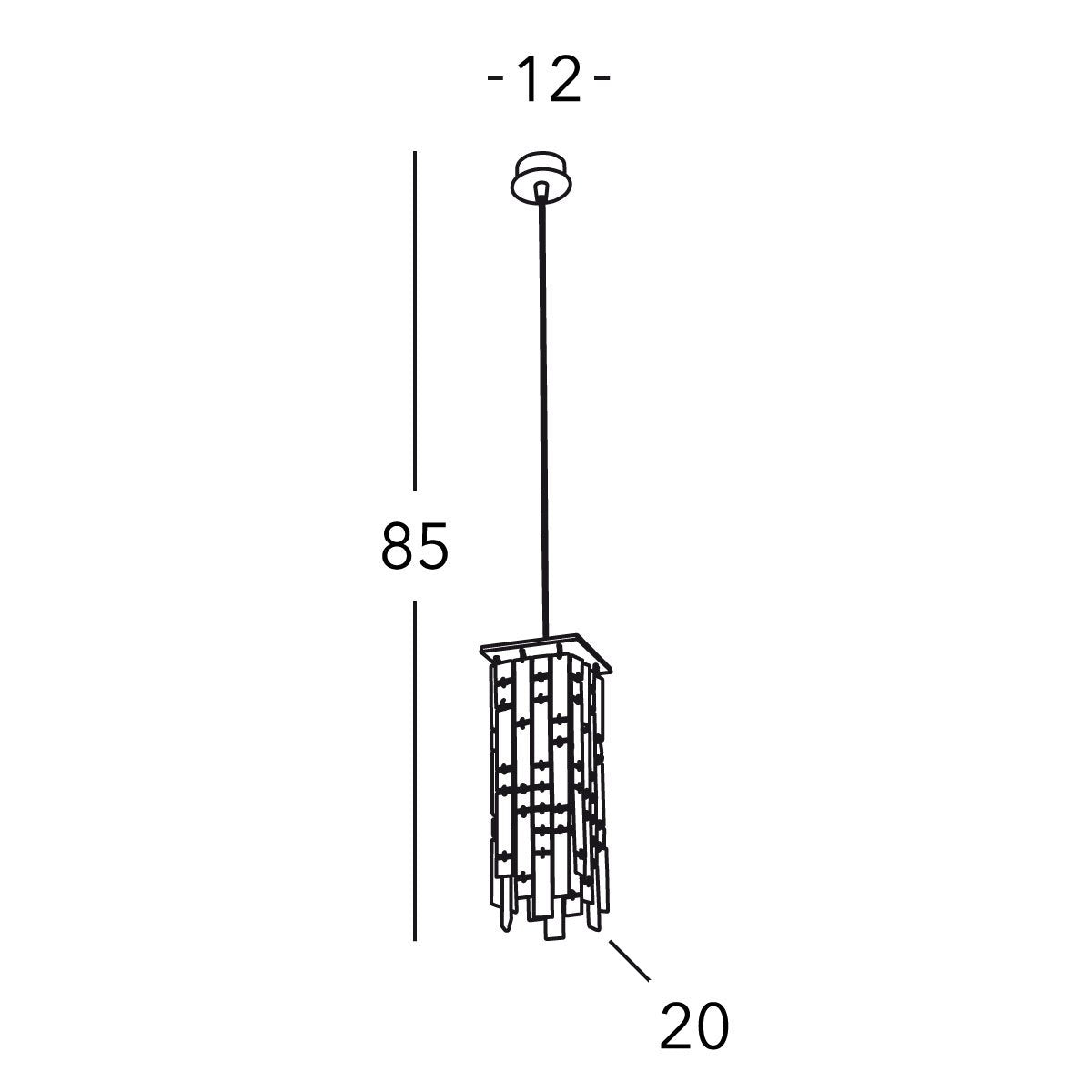 Kolarz 1314.31M.3.P1.KpT PRISMA Pendant Light