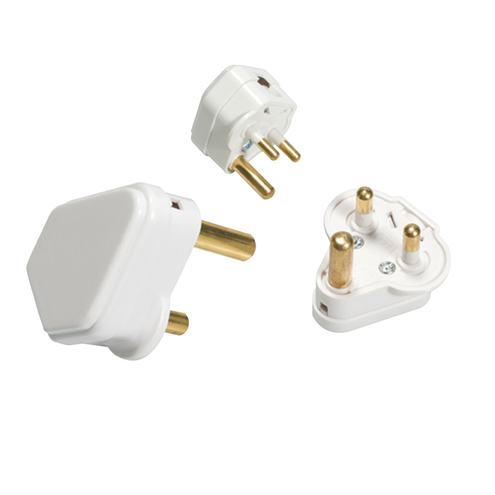 ML Accessories-132A 2A Round Pin Plug Top - White
