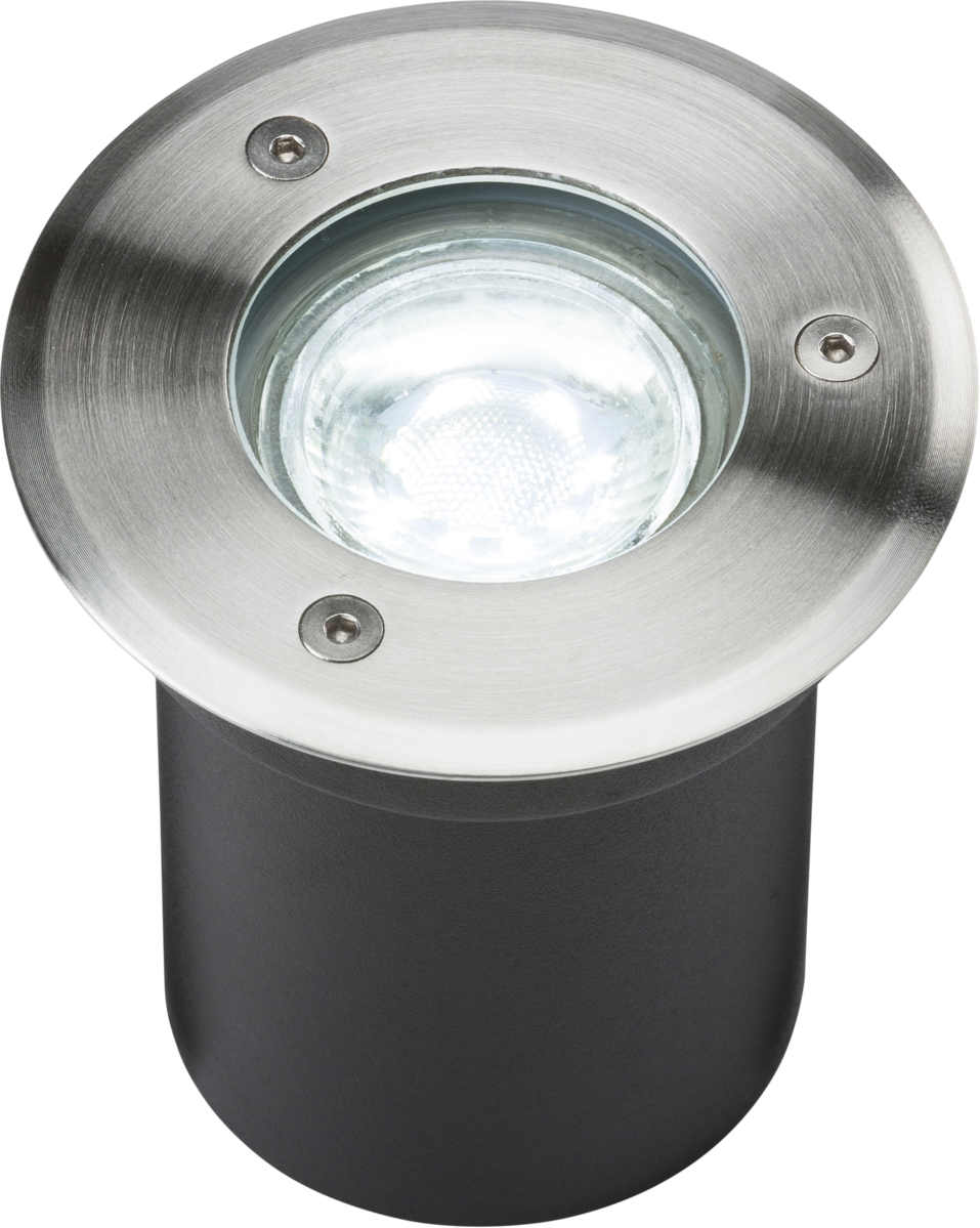 230V IP65 3W LED Stainless Steel Recessed Ground Light - 6000K