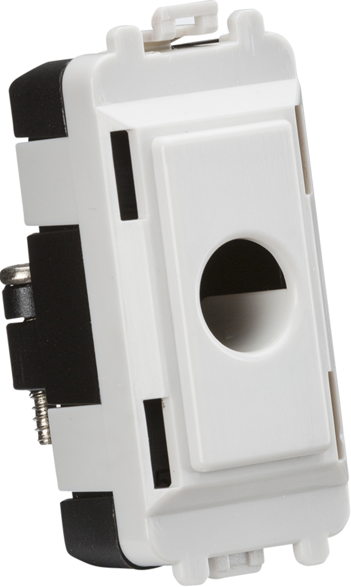 Flex outlet module (up to 10mm) - white
